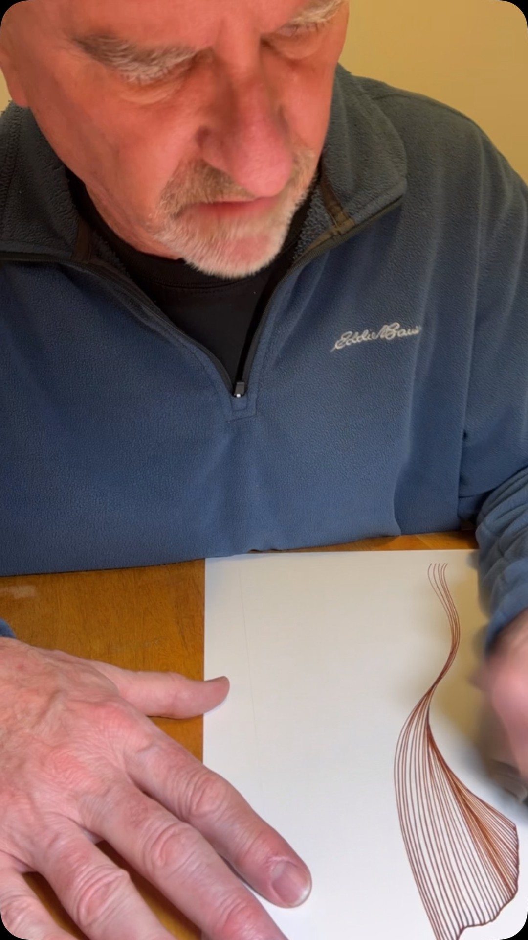 Lines. Lines. And more lines. Adding one of my favorite color combinations: teal and raw sienna. I will finish it tonight. DM if you want it or if you want to commission a piece.