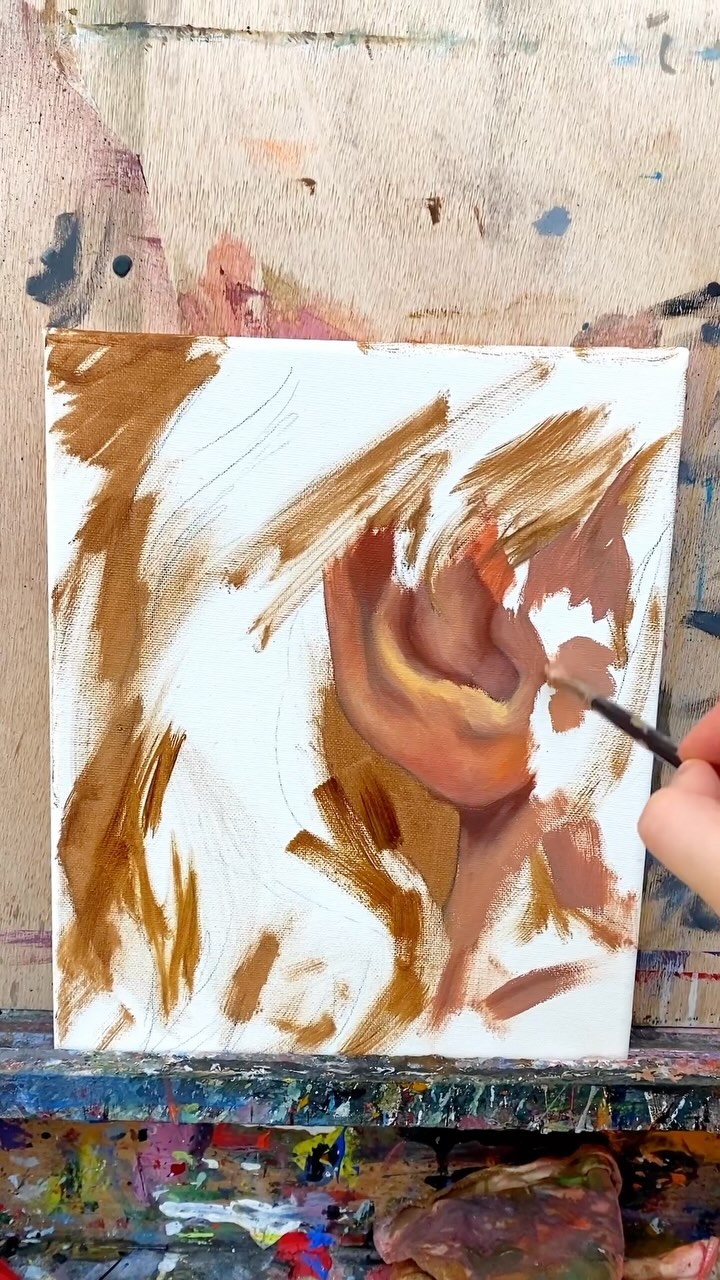 Painting an ear ✨