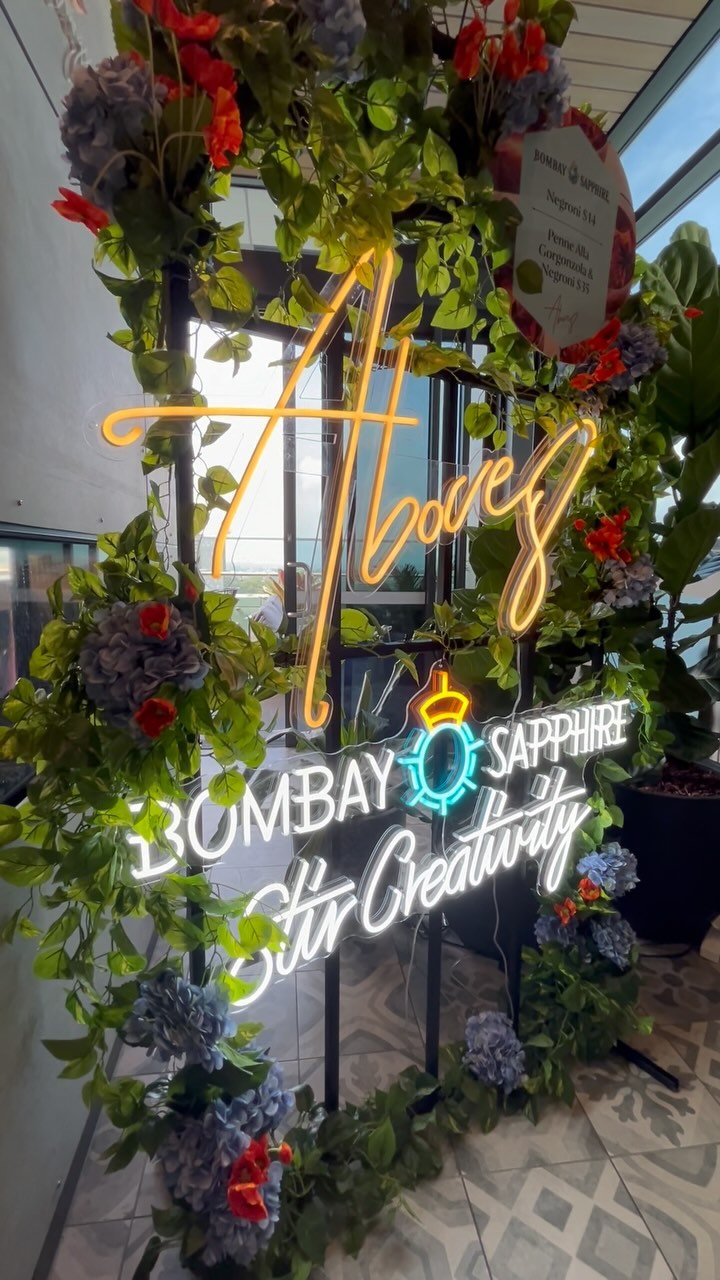 A moment for this stunning piece we installed for Bombay Sapphire and Above8 Rooftop Bar & Lounge.