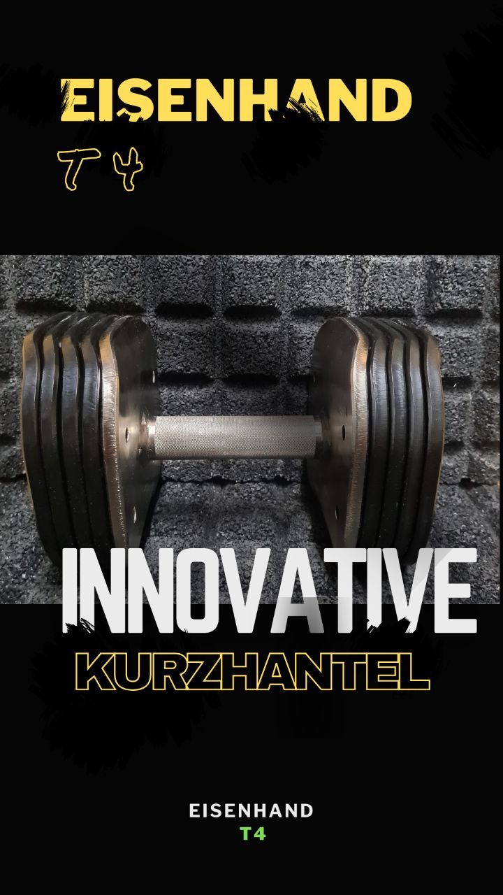 Die T4 - Eine innovative Kurzhantel, die die Robustheit einer klassischen Hantel mit einem modernen Gewichtswechselsystem vereint. 💪
#FitLife #Innovation #kurzhantel #bodybuilding #powerlifting #Training #homegym #kompakthantel #krafttraining #kurzhanteltraining #fitwerden #trainingzuhause #Hanteln
#eisenhand