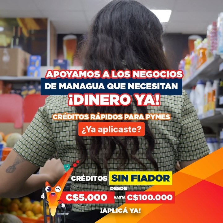 Llevá tu negocio a un nivel que nunca pensaste alcanzar 🚀 Nuestros créditos para PYMES definitivamente son la opción que estás buscando hace tiempo 🙌🏼 (Publicidad válida para Managua)