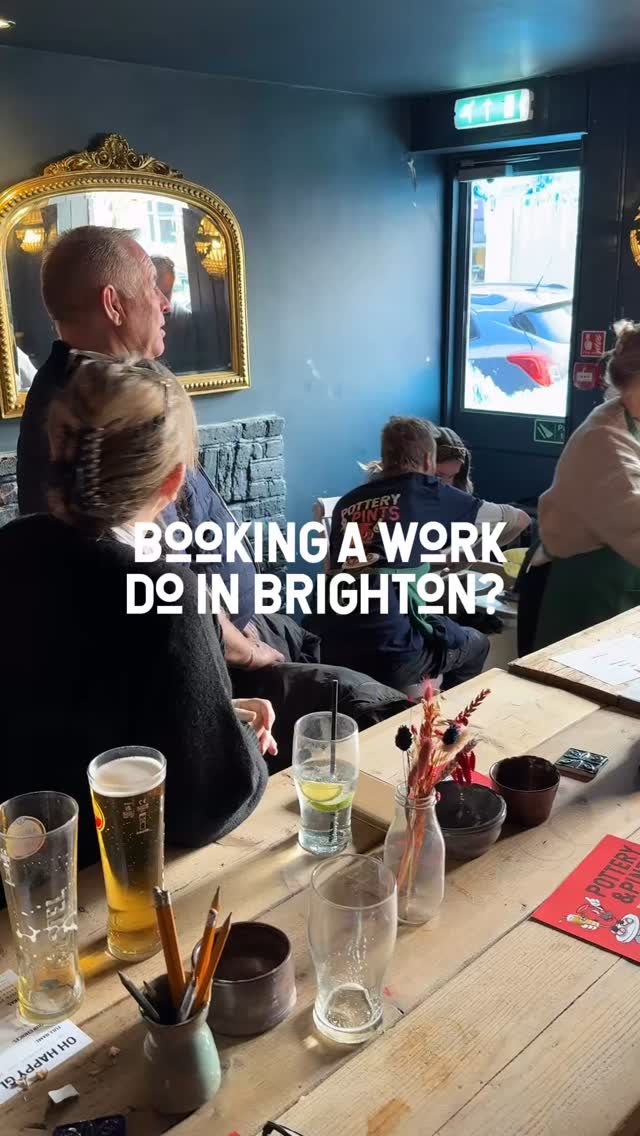 PowerPoints can’t make pots… but your team can 🎨🍻
Planning a team do? Skip the usual and get creative with Pottery and Pints in Brighton. Just enquire and we’ll sort the rest. Drinks, clay and plenty of laughs guaranteed 🎉