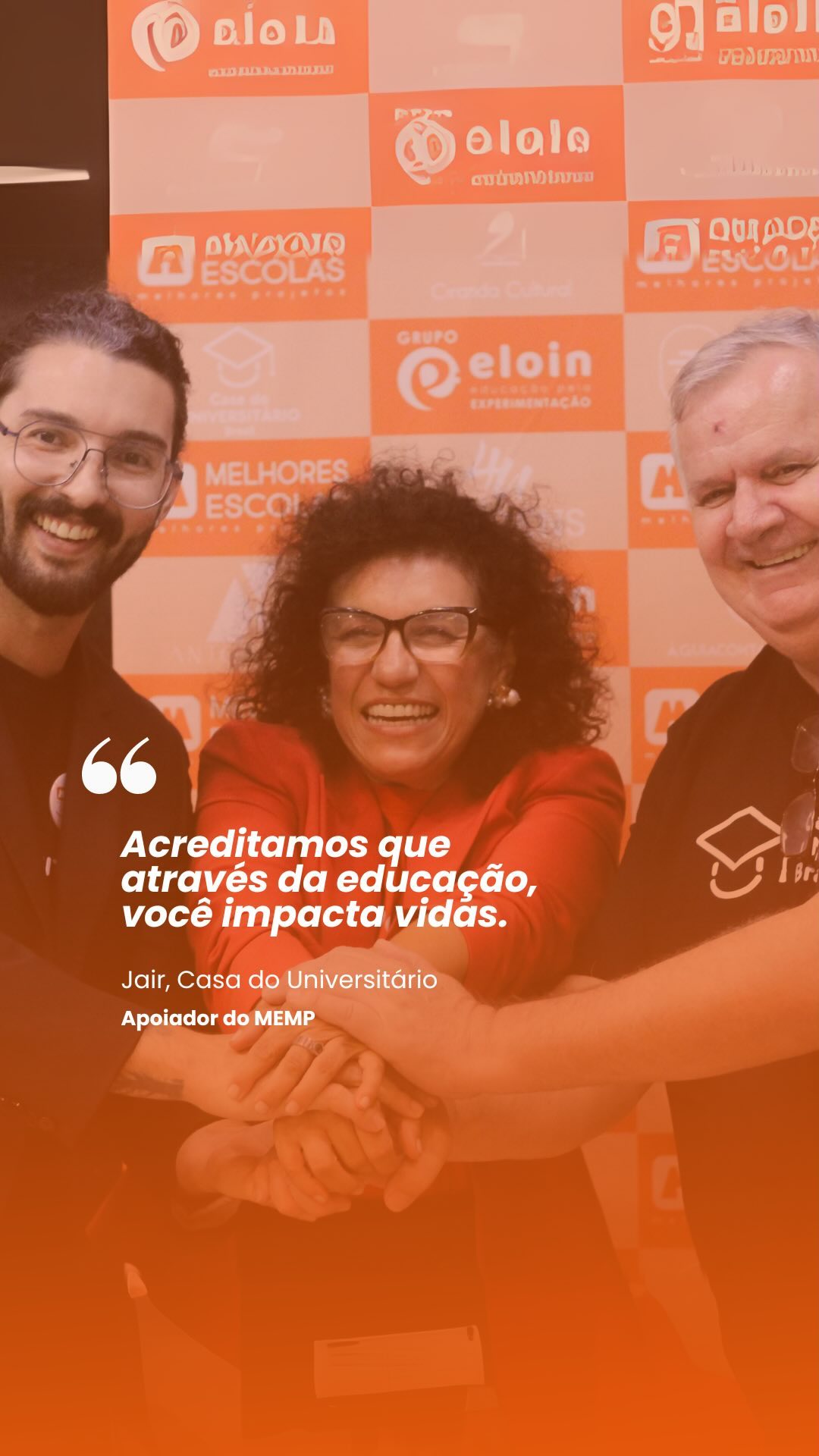 Conheça uma das instituições que faz a diferença na educação lado a lado com a gente! Hoje o Jair da @casadouniversitariobrasil fala um pouco dos fatores em comuns conosco e como nossa parceira serve de agente transformador quando falamos de ensino.
Seja parte disso com a gente! Entre em contato para ser um apoiador MEMP 2024!
relacionamento@eloin.com