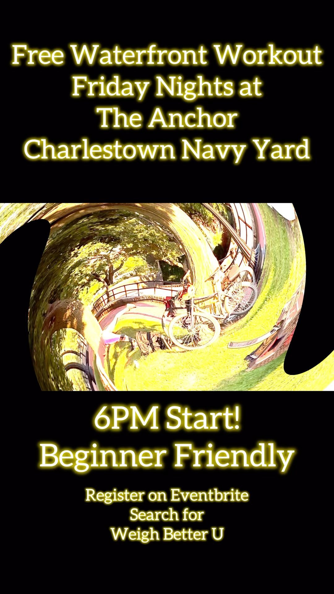 Join us Friday nights at The Anchor in Charlestown for our free waterfront workout series. This series is sponsored by @theanchorboston & @theanthemgroup Search for Weigh Better U in Eventbrite or visit @weighbetteru ‘s page for the link. #outdoorworkout #boston #theanchorboston #weighbetteru #freeworkoutboston