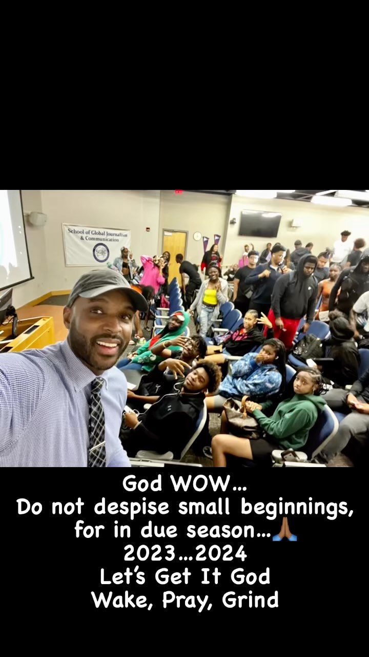 God WOW…
Do not despise small beginnings, for in due season…🙏🏾 2023 was 🔥…2024 Let’s Get It God! Wake, Pray, Grind!
#learning #dreambig #dreamingwithashovel #planning #dreamingwithmyeyesopen #planning #bethechange #grinding #gotdreamswhatsyourplan #whatsyourdream #dream #passiontopurpose #collegeandcareercounseling #omaripearson #careerreadiness #collegereadiness #amazing #saac #studentleadership #value #worth #foodforthought #wisdom #askinnykidfrommaywoodilwithadream #studentleadership