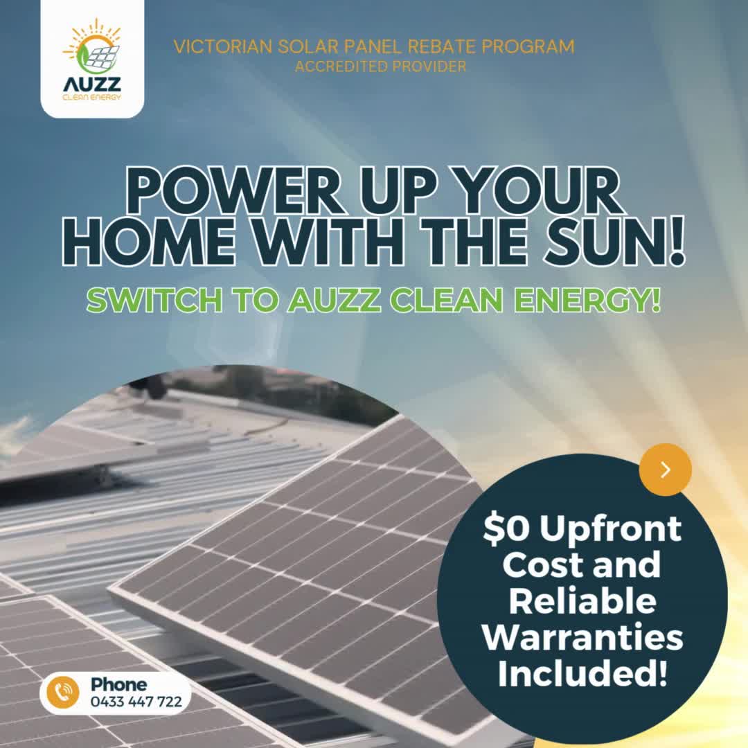 Switch to Auzz Clean Energy and enjoy a brighter, more sustainable future with $0 upfront costs and reliable warranties included! Contact us today to learn more about the Victorian Solar Panel Rebate Program and start saving!
💬Contact us for a free quote! on 0433 447 722
🧐 Check out our client review videos on our page! ⭐⭐⭐⭐⭐
📱Follow us for special deals @auzzcleanenergy
.
.
.
.
.
#auzzcleanenergy #solar #solarpowered #vicsolar #solarpanels #GoGreen #gosolar #SolarEnergy #CleanEnergy #SaveMoney #AuzzCleanEnergy #SaveOnEnergyBills #GovernmentRebate #SustainableEnergy #SolarPower #AuzzCleanEnergy #AuzzEnergy #SolarSavings #RenewableEnergy #SolarPower #BatteryStorage #EnergyEfficient