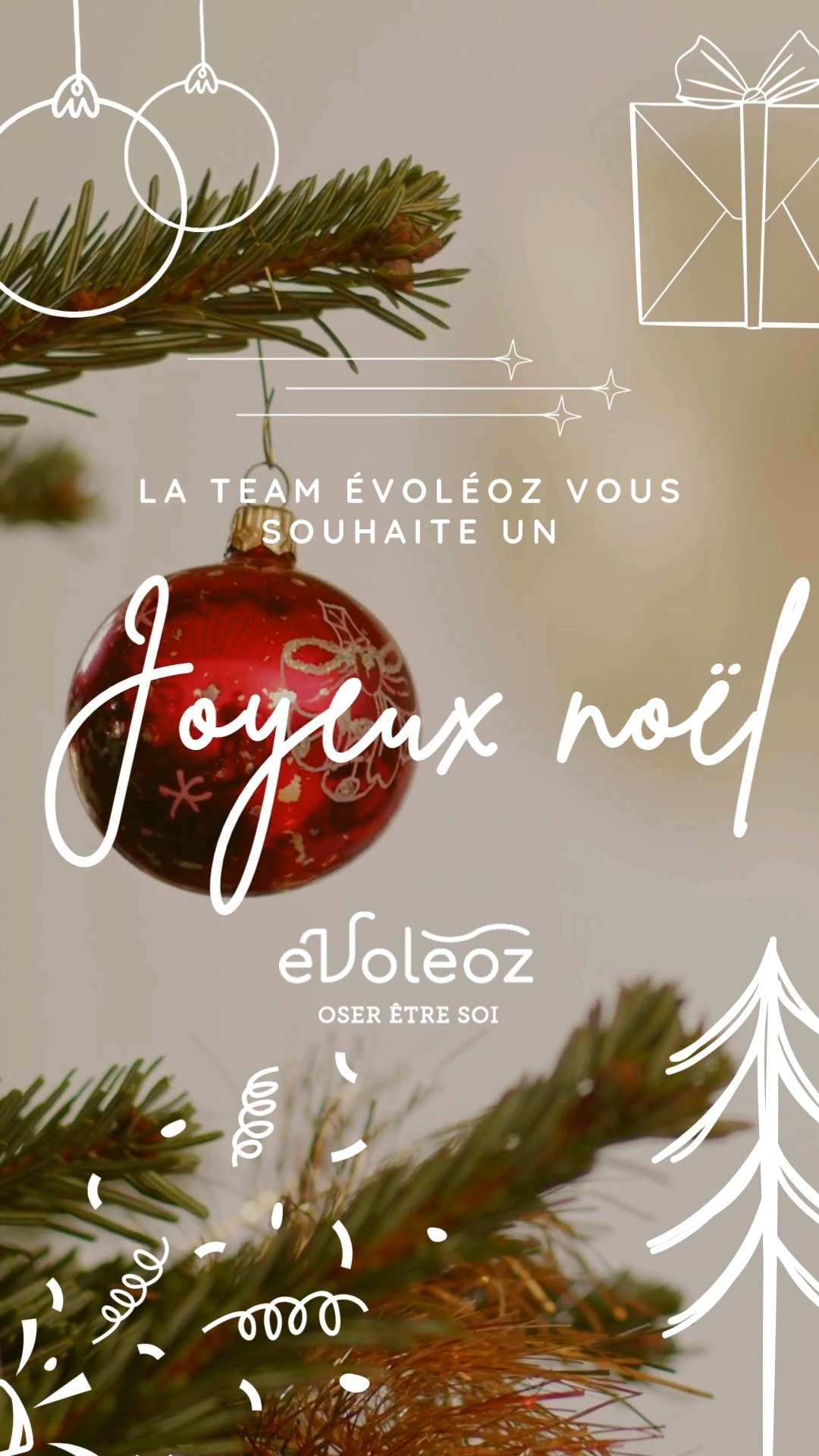 Nous abordons la fin d'année, plus que quelques jours, profitez bien des personnes qui vous sont chères et prenez soin de vous ! On espère que avez été gaté par le Père Noël !
Les cartes cadoz sont toujours à dispo sur le site evoleoz.fr pour vos prochains cadeaux.
Passez de très belles fêtes de fin d'année ✨✨✨
La team Évoléoz