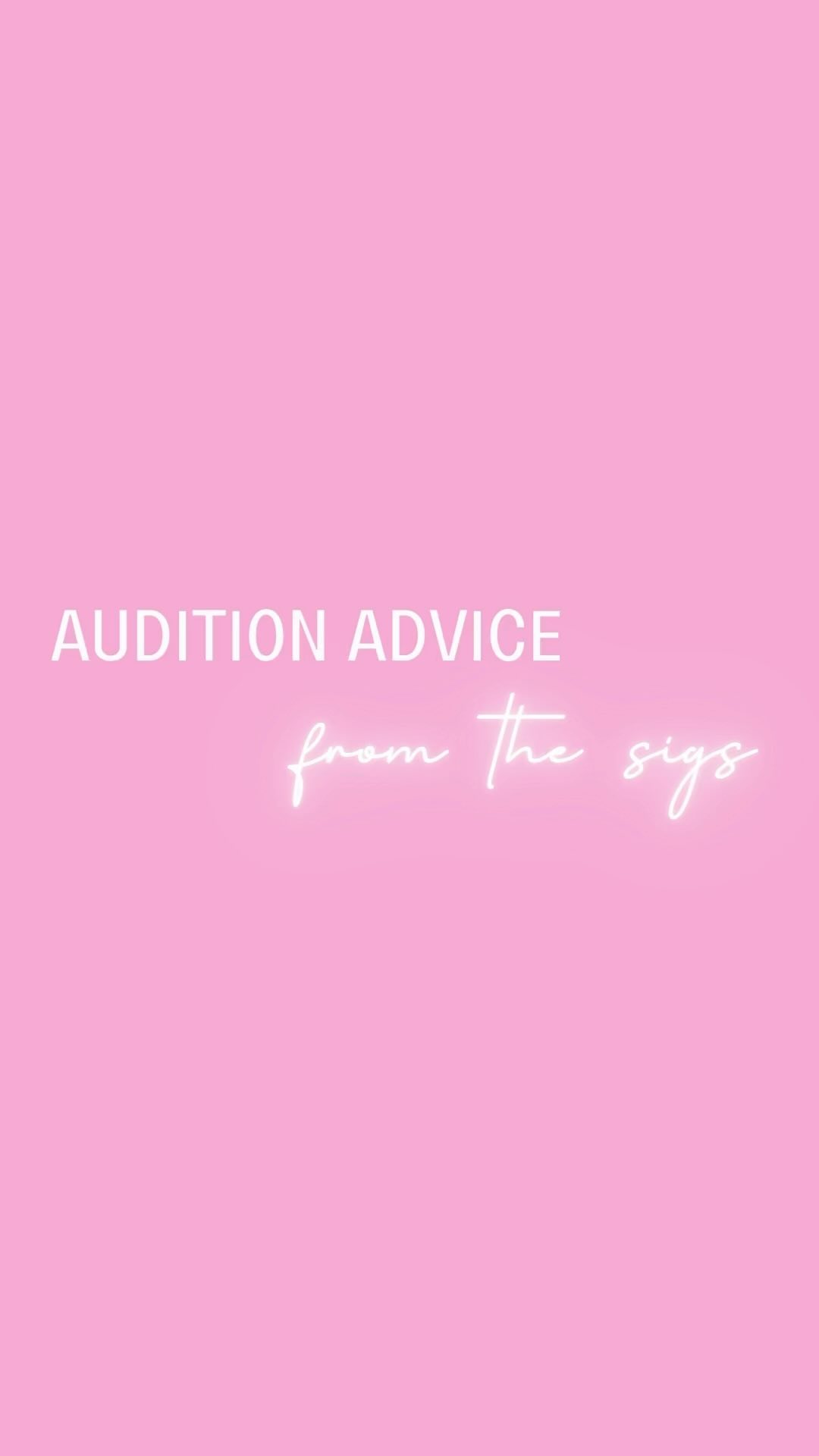 best of luck at auditions today and tomorrow! we are all rooting for you🫶🏽