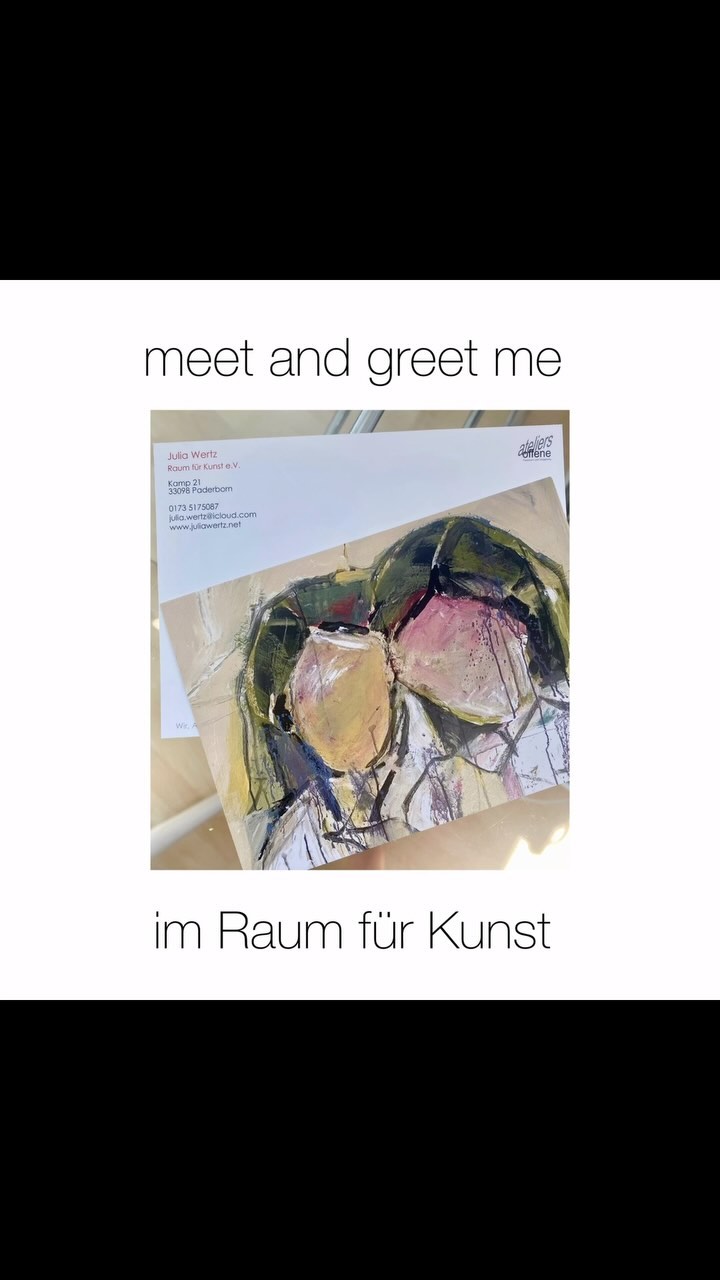 Offene Ateliers in Paderborn am 1./2. Juni 2024
Sa. 15-18 Uhr und So. 11-18 Uhr