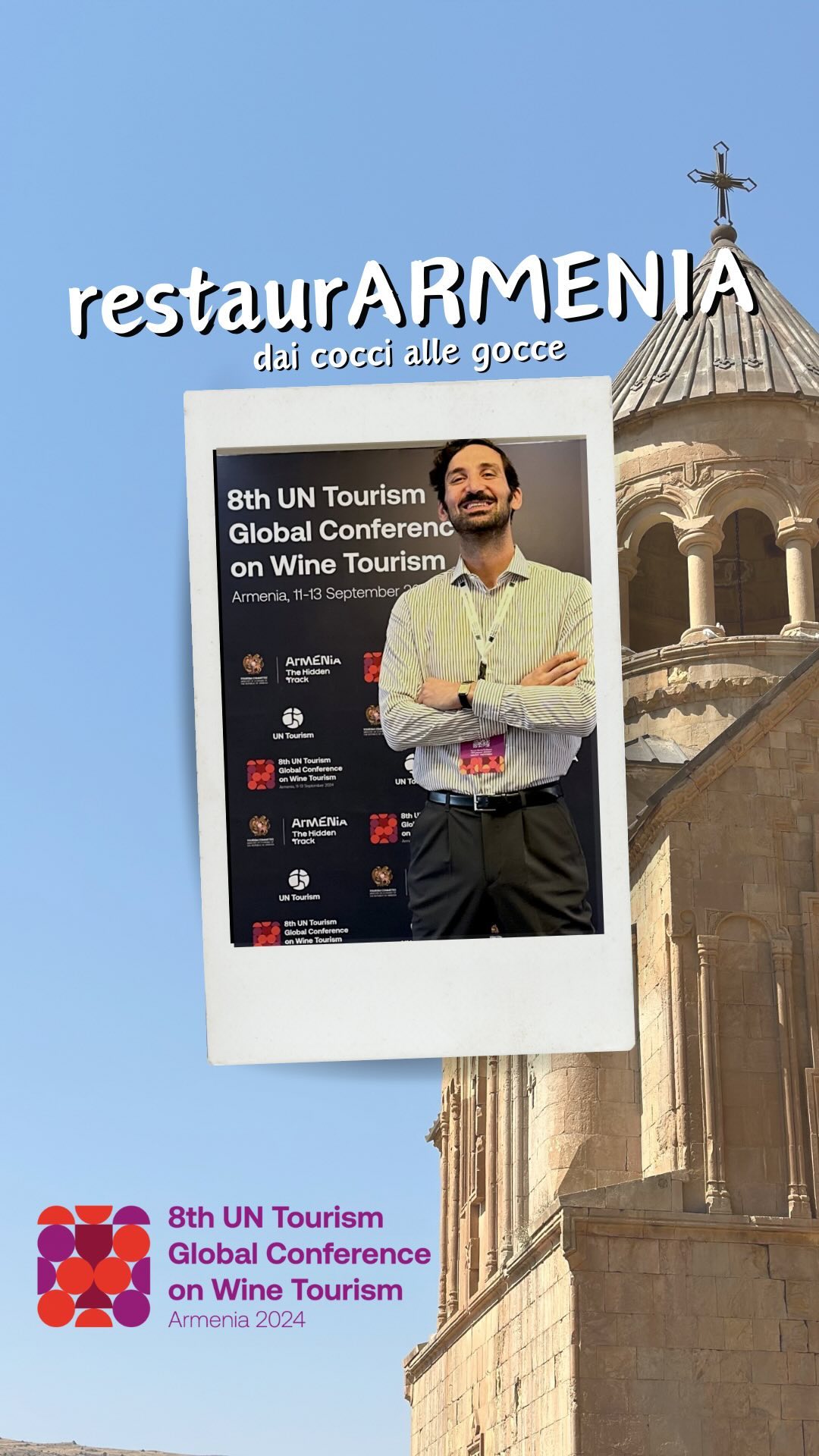 In un minuto cerchiamo di ricomporre questo complesso puzzle chiamato ๐ผ๐๐๐๐๐๐ผ ๐ฆ๐ฒ, approfittando della ๐พ๐ค๐ฃ๐๐๐ง๐๐ฃ๐ฏ๐ ๐๐ก๐ค๐๐๐ก๐ ๐๐๐ก๐ก๐ ๐๐๐ฏ๐๐ค๐ฃ๐ ๐๐ฃ๐๐ฉ๐ ๐จ๐ช๐ก๐กโ๐๐ฃ๐ค๐ฉ๐ช๐ง๐๐จ๐ข๐ค per comprenderne meglio lo scenario.
Cime tempestose e vulcani apparentemente spenti, con impianti che si arrampicano su altitudini che raggiungono i 1800m e insieme non sfiorano nemmeno metร quota degli ettari del solo Abruzzo, oltre 30 varietร autoctone coltivate e qualche primo tentativo di metodo classico, il numero di piccoli artigiani che non tocca quota 5000 bottiglie raddoppiato in 5 anni mentre solo 5 sono i produttori che superano il milione.
Questa รจ lโArmenia oggi, un Paese alle prese con una propria ๐๐๐จ๐ฉ๐๐ช๐ง๐๐ฏ๐๐ค๐ฃ๐ che, al contrario della nostra, mi auguro li ricongiunga a quellโantico legame col vino, perchรฉ Chardonnay e Cabernet oggi li puoi trovare in tutto il mondo, ma ci sarร un motivo se Noรจ ha deciso di salvare tutto, anche la vite, proprio da qui.
#armenia #areni #winetourism #yerevan #unwto