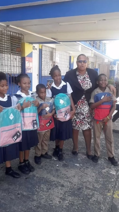 Students at Barracks Road Primary School in Montego Bay, Jamaica been presented with school supplies from “Roy Thompson Foundation “ . #empowerment #kidsarethefuture #eachoneteachone #roythompsonfoundation #grassrootinitiatives #jamaica #nonprofit