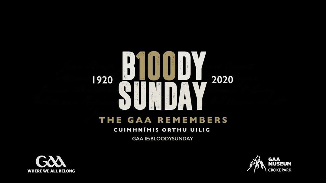 Ar 21 Samhain, 1920, chuaigh 14 chuig cluiche i bPáirc an Chrócaigh. Níor tháinig siad abhaile. Cuimhníonn muid orthu siúd uilig a maraíodh ar Dhomhnach na Fola, 104 bliain níos déanaí. Cuimhnímis orthu uilig.