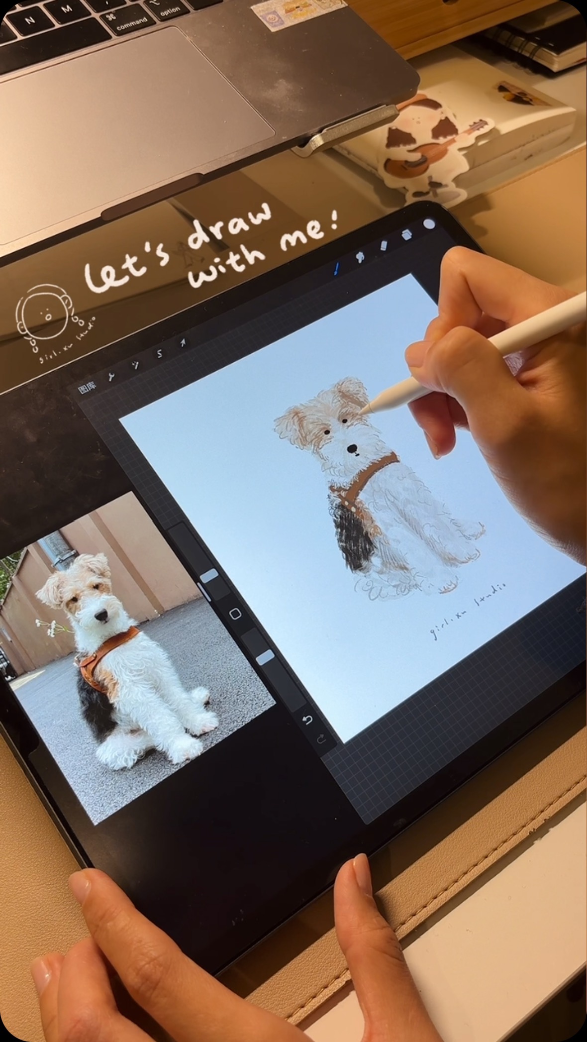 Lets draw with me!
#illustration #dog #drawing #girlxustudio