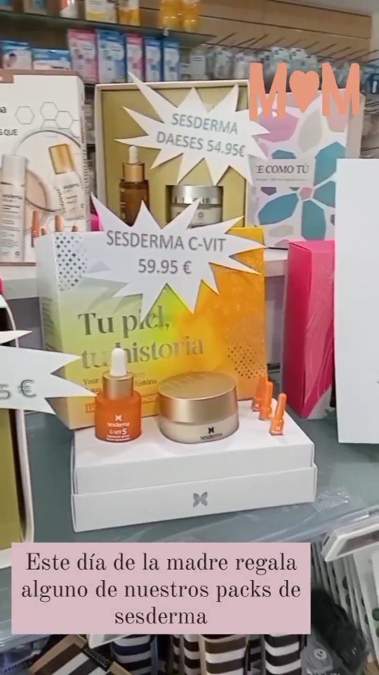 Un #regaloespecial para alguien muy especial! Consigue en nuestra #farmacia los packs de #Sesderma ideales para el día de la #madre.