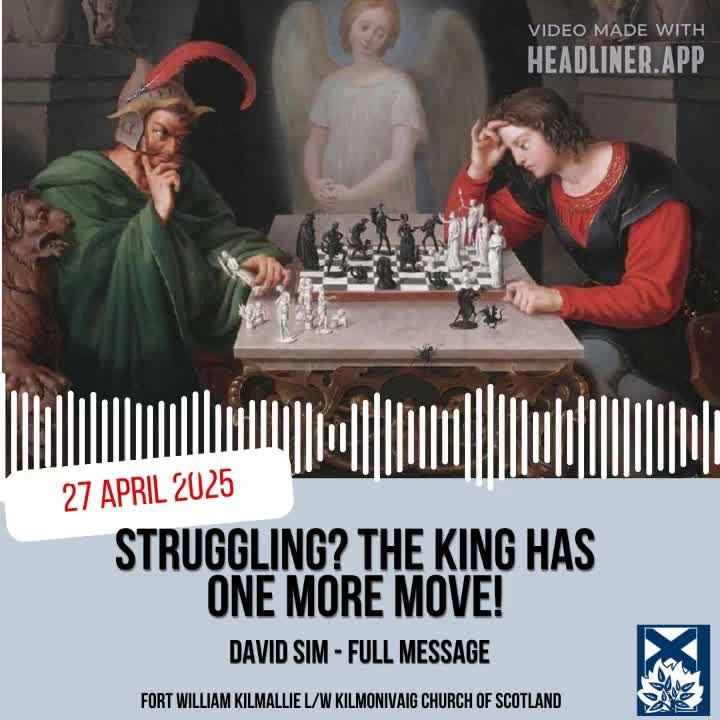 Feeling hard-pressed, surrounded, or overlooked? David knew those feelings, too. In Psalm 118, he shares how God became his strength, song, and salvation – even after rejection.
Our latest sermon, "The King Has One More Move," explores this incredible psalm and the Easter truth it points to: God specialises in turning impossible situations around. "This is the day that the Lord has made; let us rejoice and be glad in it!" (Psalm 118:24)
Find strength and hope for YOUR situation by listening to the full audio sermon.