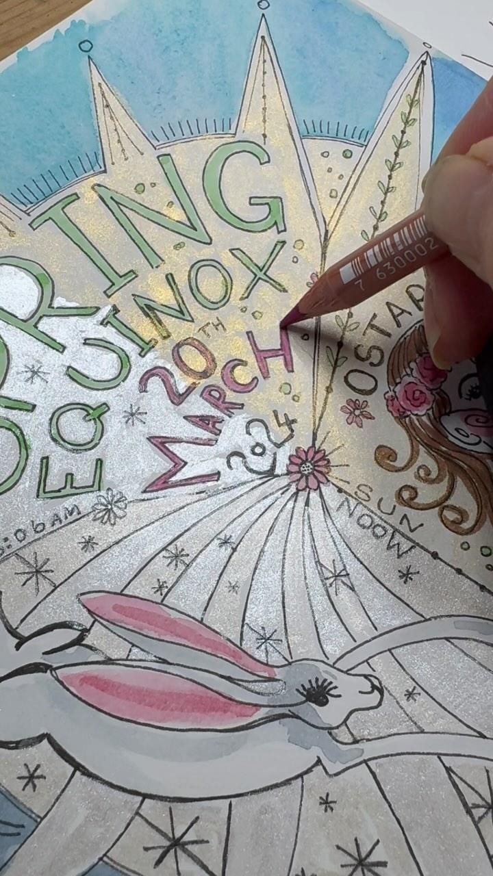 Spring Equinox ✨✨ Wednesday 20th March 2024 - Day 32 of @dothe100dayproject
✨
✨
#100dayproject #100dayproject2024 #100dayartjournal #the100dayartjournal #artjournal #artjournaling #dailyartjournal #artjournalingpractice #artjournalpages #journalcommunity #drawingmylife
#sketchbookpage
#sketchbookartist #sketchbookpages
#sketchbookpractice #creatingeveryday #creativejournaling #journallove #sketchbookchallenge #artdiary #creativediary #sketchaday #artistlife #springequinox #springequinox2024 #ostara #ostarablessings