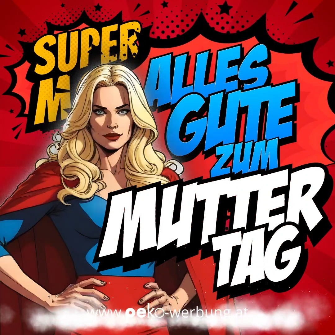 🌸✨ Happy Mother's Day an alle Super-Mütter da draußen! 🦸♀️💕 Heute feiern wir die unermüdliche Liebe, Stärke und Opferbereitschaft, die jede Supermama tagtäglich zeigt. 💪👩👧👦 Lasst uns diesen Tag nutzen, um all die Superheldinnen in unserem Leben zu ehren und zu feiern – sei es unsere eigene Mutter, Großmutter, Schwester oder Freundin! 🎉💐 Bei Peko-Werbung wollen wir dazu beizutragen, dass Super-Mütter überall die Anerkennung und Wertschätzung erhalten, die sie verdienen. Cheers to all the super moms out there! 🌟💖 #Muttertag #Supermütter #LoveYouMom 🌸✨
#wirhinterlassenihrespuren
#PEKOWerbung
#Beschriftungsinnovation
#Qualitätsdrucklösungen
Link in Bio: Immer up-to-date – einfach folgen! 📲💡
www.peko-werbung.at
