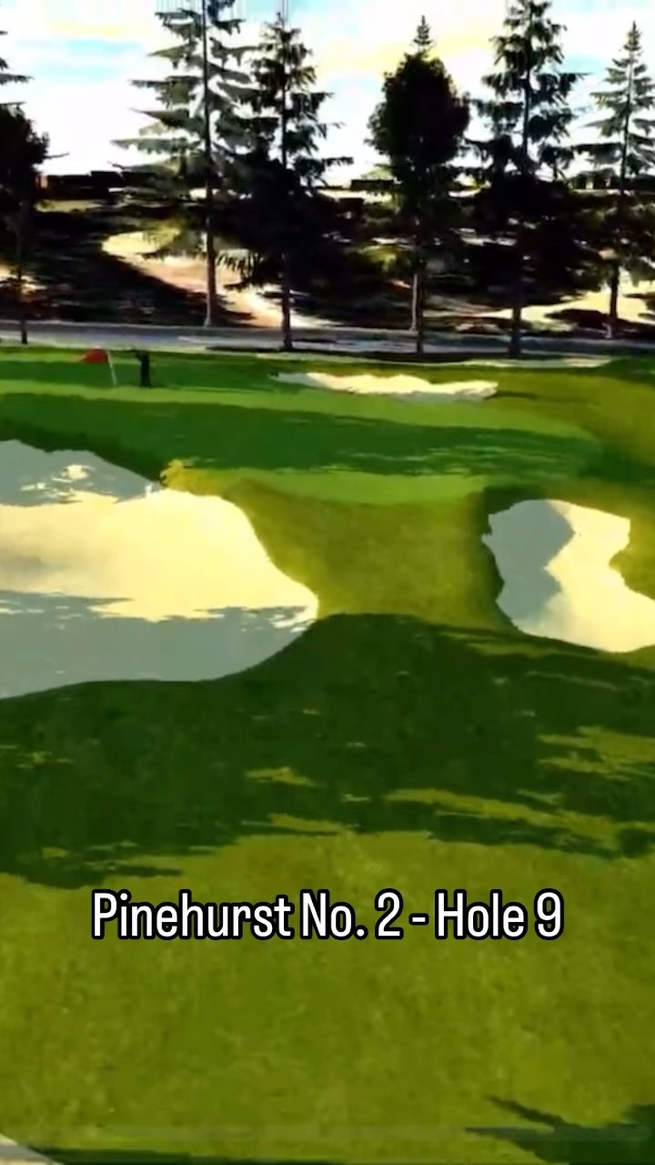 Quick spin over Pinehurst No. 2 - Hole 9 #atgradegolf