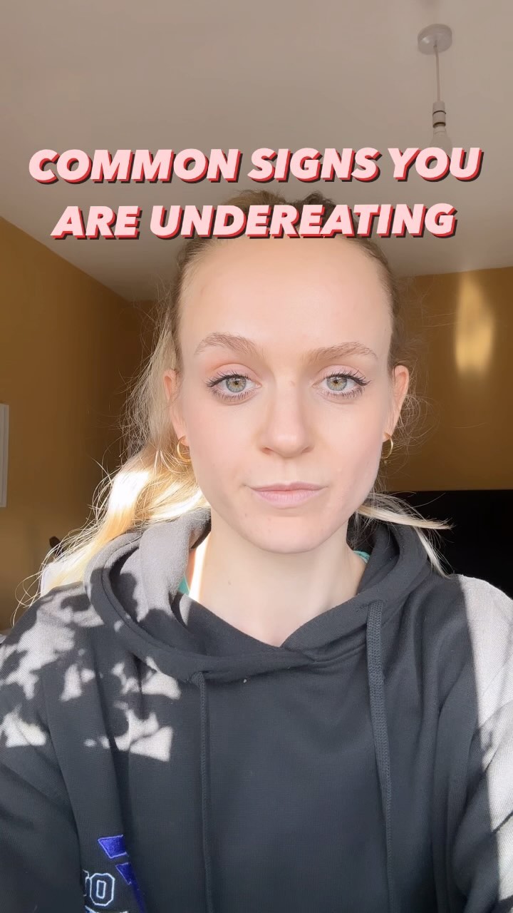 Your body is smart. It’ll let you know when something’s up, and it will DEFINITELY let you know when you’re not eating enough to sustain and support your energy requirements 🥵 but the signs can be subtle!
If you feel any of the following: zero motivation to train, brain fog, severe DOMS, always getting sick, always feeling shattered, your menstrual cycle has gone to 💩, you may be undereating.
If this was a client of mine, I’d suggest we track calories for a while to make sure they’re at least at maintenance, if not in a surplus (depending on their goal).
I’d then recommend taking a closer look at the quality of the diet. Is there enough protein? A variety of fruit and veg? Sufficient carbs to fuel training? Some healthy fats every day? 🥗
Unless your goal is weight loss, you should be eating at at least maintenance calories. Anything below that, you are not going to be performing or recovering optimally.
Comment below if you have any questions! And follow @peaktopeakfitness for more 💛