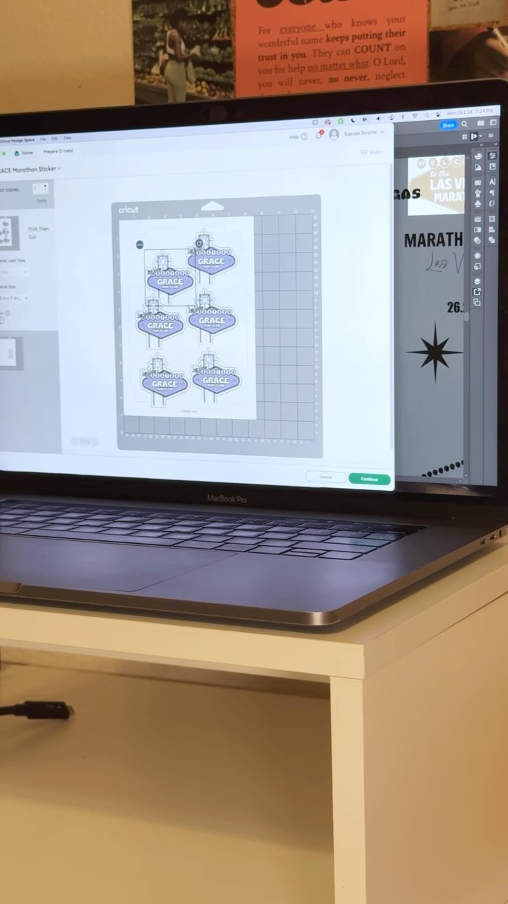 Had so much fun making these special edition marathon stickers for Grace run club!!!