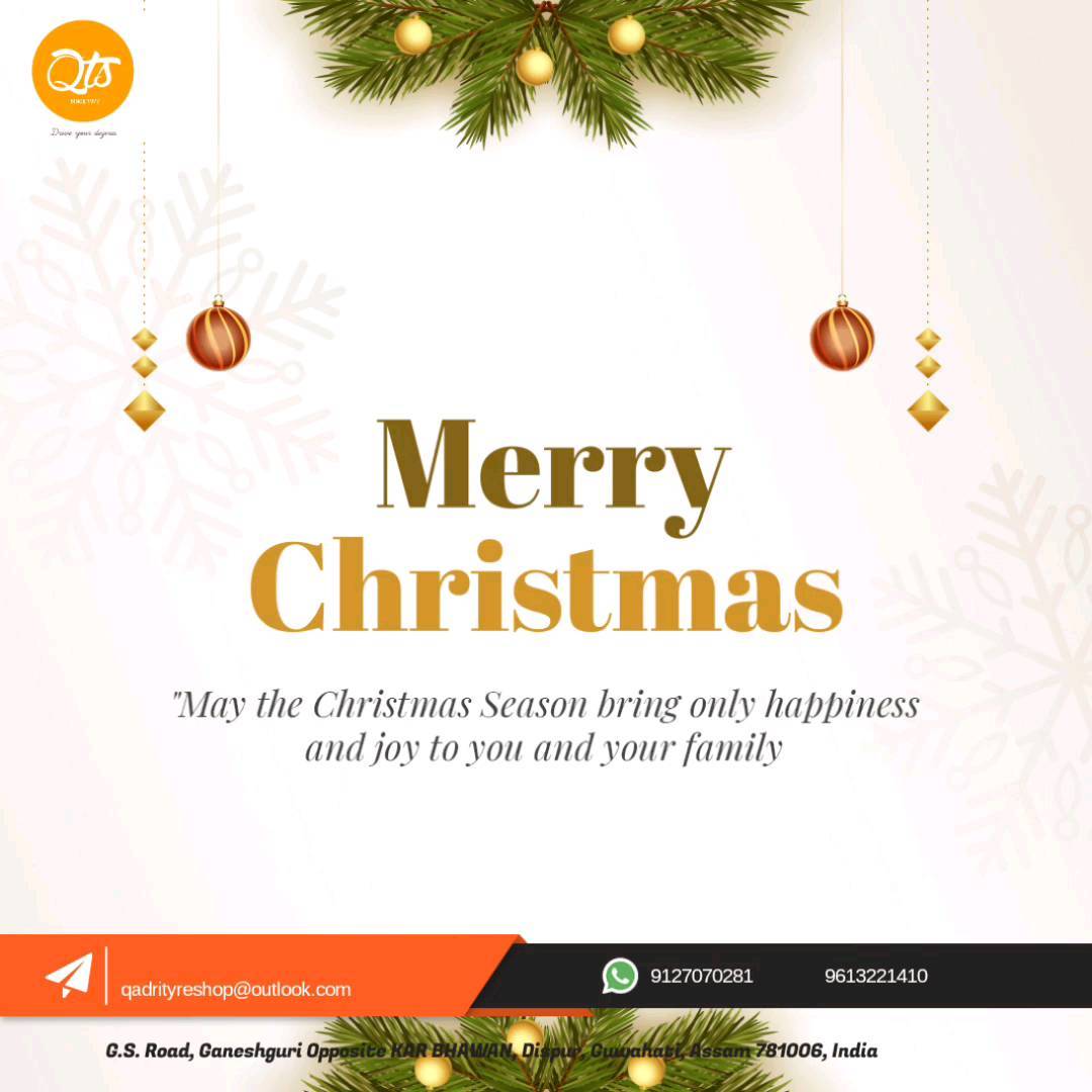 May this Holiday Season sparkle and shine and may all your wishes and dreams come true, Merry Christmas.
#qts #christmas #merrychristmas