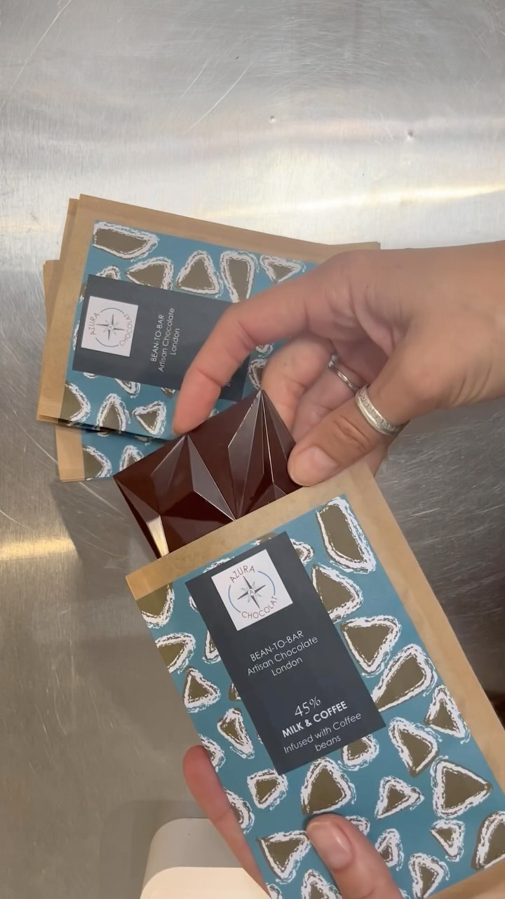 6th and final stage of our bean-to-bar production
~ Unmoulding and packaging 📦🍫
Our coffee infused milk bars are in full stock and you can find them and all our other flavours this week at the following locations :
Saturday 18th May
@partridgesfoods
From 10:30am to 4pm
Sunday 19th of May
@allypallyfm
From 10am to 3pm
and week days
@urbanmakers_uk ( Roman road, London E3)
@funkycellar ( Old Spitalfields market, London E1)
—————————
#choco #chocolovers #artisanmade #beantobarchocolate #artisanchocolate #finefood #finechocolate #handmade #handmadechocolates #beantobar #plantbasedchocolate #craftchocolate #veganoptionchocolate #sugarfreechocolate #finefoodmarket #londonfoodies