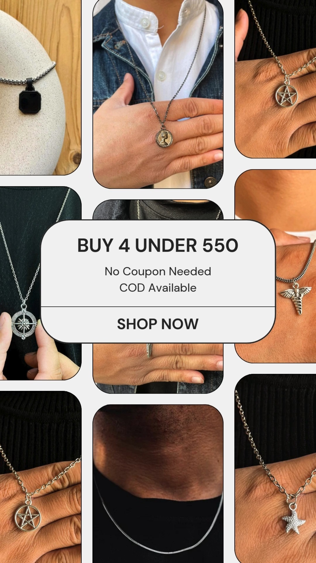 BUY 4 UNDER ₹550 on our website FOR LIMITED PERIOD
✅ Sale Starting From ₹99 On Our Website
✅ No Coupon Code Required
✅ Free Delivery Just Above ₹199! 😱
✅ Cod Available 😱
➡️ Our Daily Wear Jewellery Pieces Are Meant For Both Men & Women
✨❤️🤌🏻
Where To Shop?
📸 Shop At www.simplygorgeous.in
🔗 Shop All: www.simplygorgeous.in/collections/shop-all
🛍️ Necklaces: www.simplygorgeous.in/collections/necklaces
Jewellery | Anti-tarnish | Vintage Minimalist Jewelry | Small Business Finds | Pendant With Chain Necklaces | Simply Gorgeous India | Etsy Shop | Vintage Accessories | Gold Pendant Necklaces | Men Jewellery | Men Rings | Men Fashion | Men Style | Ootd | Outfit Check | Styling Ideas | Pinterest Styling | Silver Jewellery | Fashion Accessories | Meesho Finds | What To Shop | Jewellery Aesthetics | Small Business | Grunge Style | Soft Grunge | Men | Men Bloggers | Korean Fashion | Kdrama | Kpop | K-pop Fashion | Fashion Accessory | Fashion Trends | Gitf Ideas For Him | Gift Ideas For Her | Gifts | Valentine's Day Gifts | Gifting | Gen Z Fashion | Gen Z Style | Gen Z | Gifting ideas for girlfriends | love | relationship | couple gifts