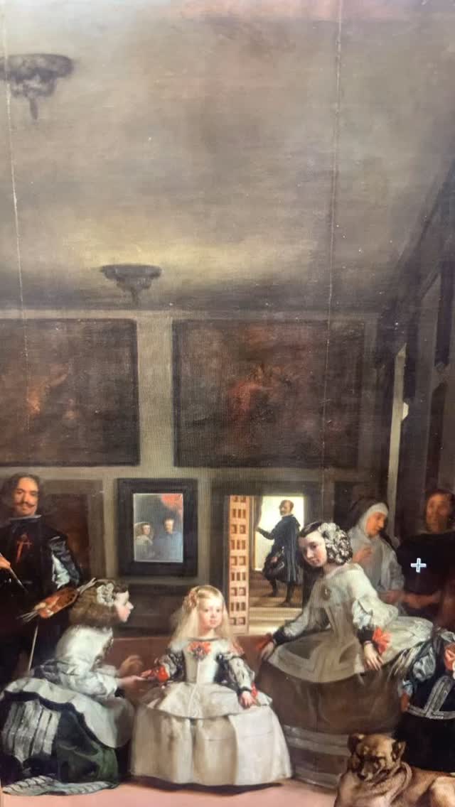 Cuando este cuadro colgaba en el despacho del rey Felipe IV del Alcázar, tenía el nombre de “Retrato de la señora emperatriz”. Fue Pedro de Madrazo quien en el catálogo del Museo del Prado cambia el título, casi dos siglos después, dándole protagonismo a las damas que acompañan a la infanta. Pero la protagonista es ella. @museoprado