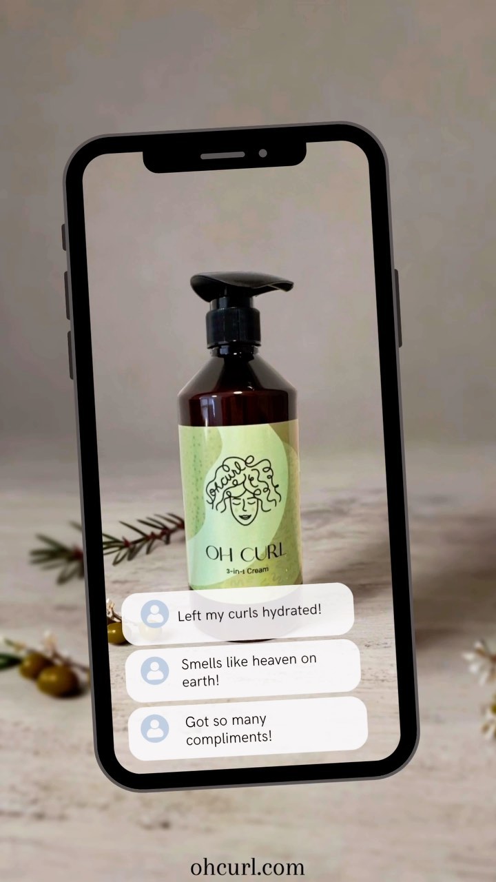 Embrace those curls and the beauty of your natural waves with the ohcurl 3/1 cream!
Designed to give you the ultimate moisturizing effect while quenching your hairs thirst for hydration 💦👩🏽🦱
Order anytime at ohcurl.com
#israel#curlygirl#ohcurl#cgm#haircare#salon#product#smallbusiness#telaviv#עםישראלחי