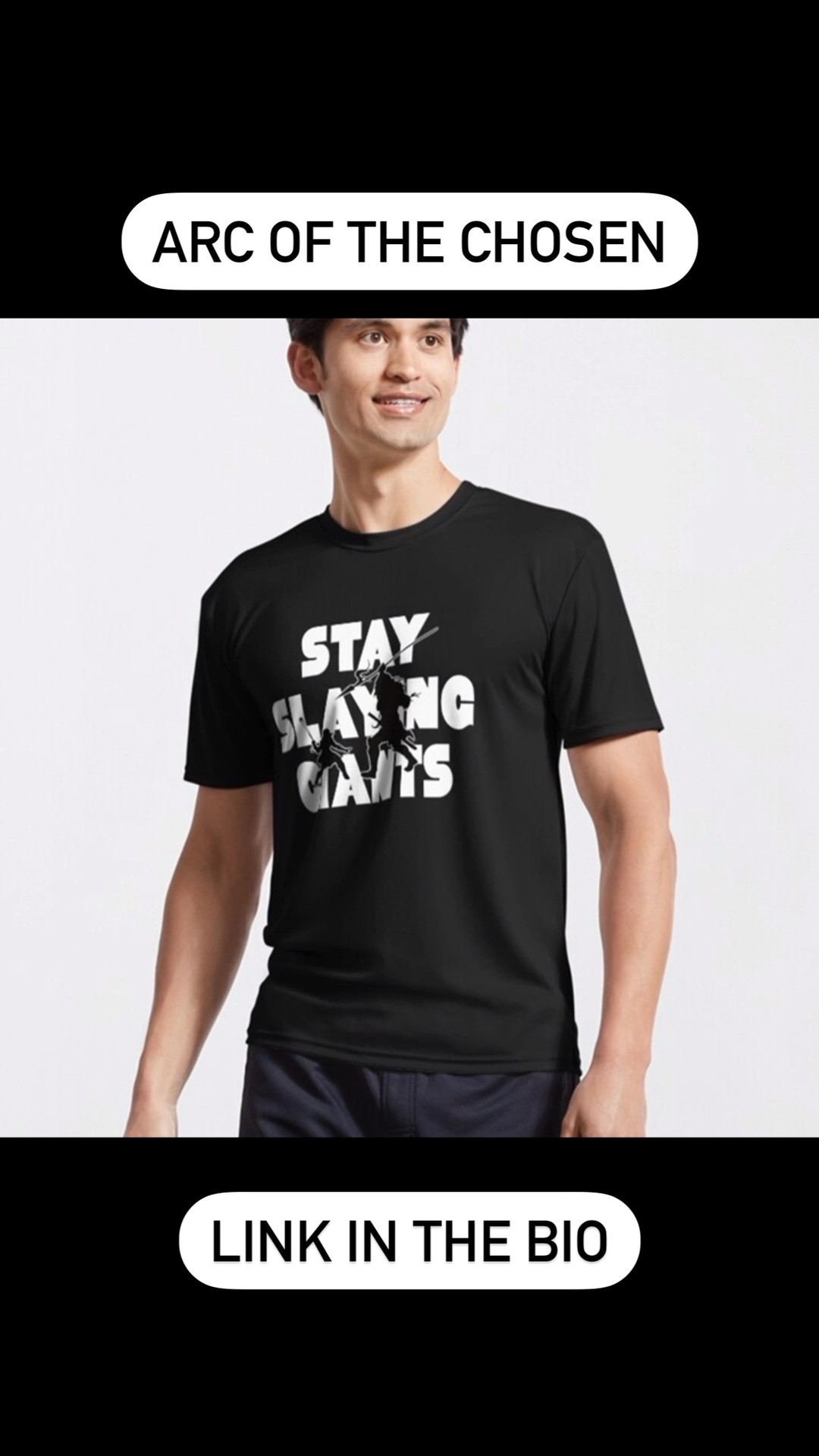 We all face things that seem impossible at times. Through Gods strength all things are possible. So take up your sling put on the armor of God and Keep Slaying Giants! Available on Redbubble. Link in bio. #arcofthechosen #apparel #accesories #tshirts #redbubble #peace #jesus #hope #blessedbeyondmeasure #christianapparel #warrior #love #strength #giants #slay #victory