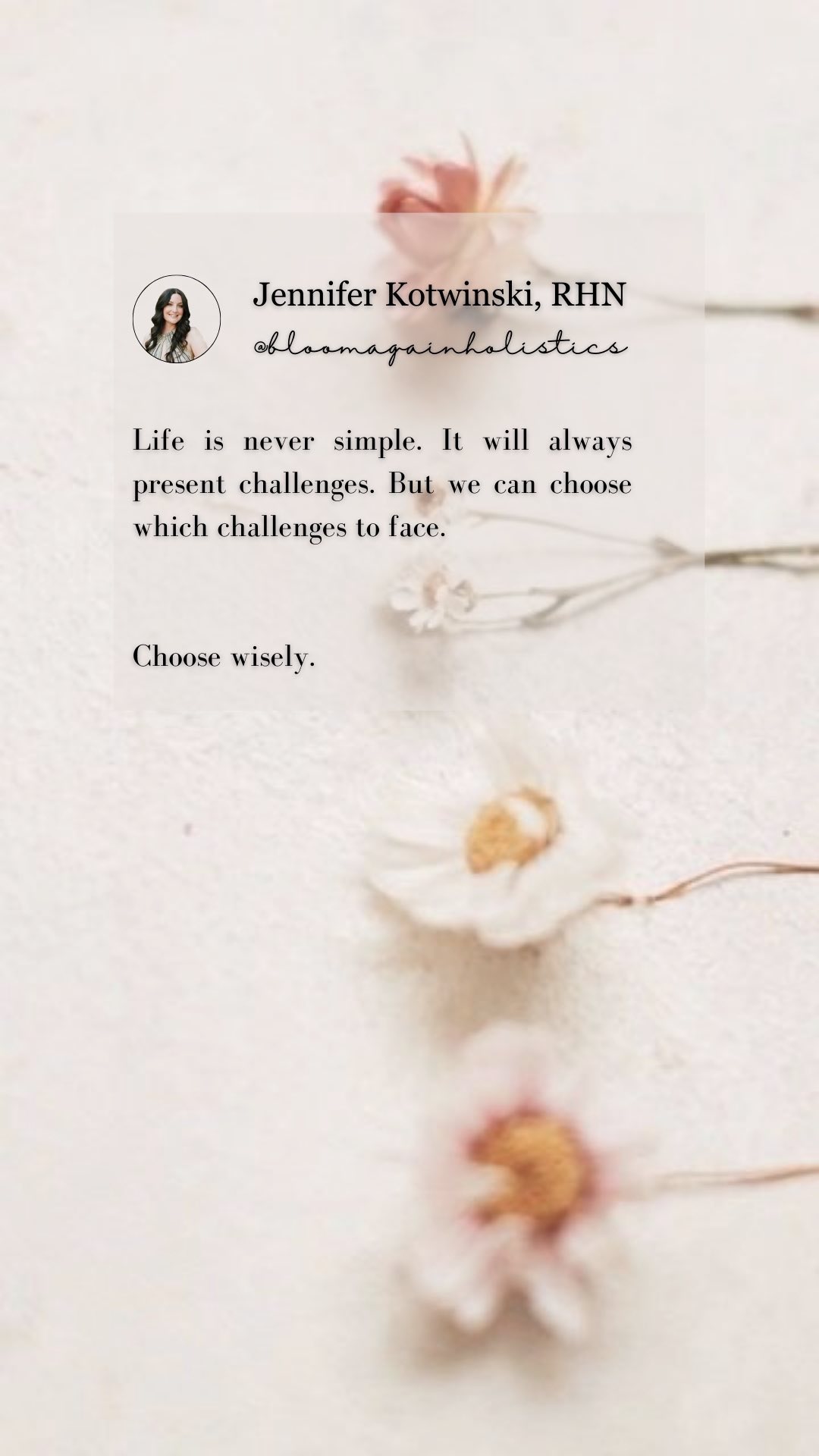 ✨ Share with a loved one for inspiration ✨
Life is never simple. It will always present challenges. But we can choose which challenges to face.
Choose wisely.