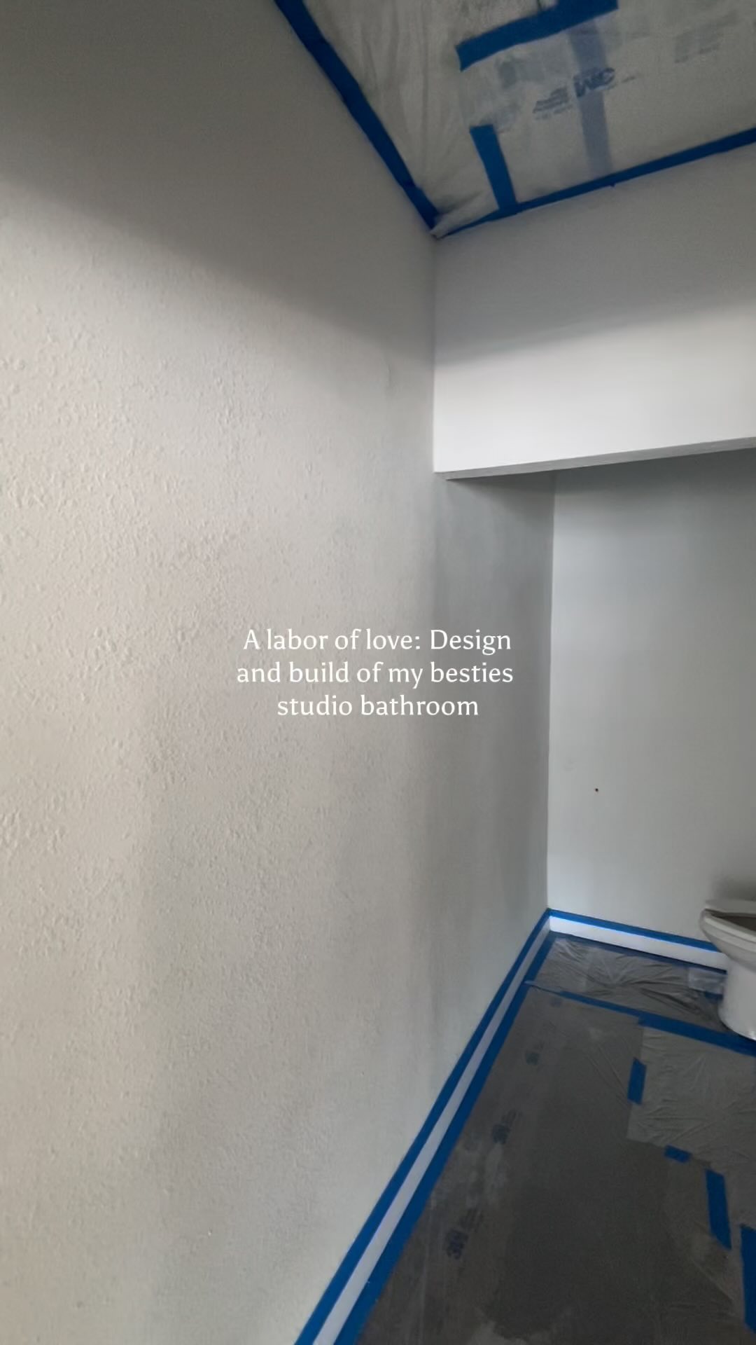 This little studio bathroom was seriously a labor of love (and a lot of sweat)! Designing and building it with her made it even more special. Love how it all came together! 💪✨🫶🏻