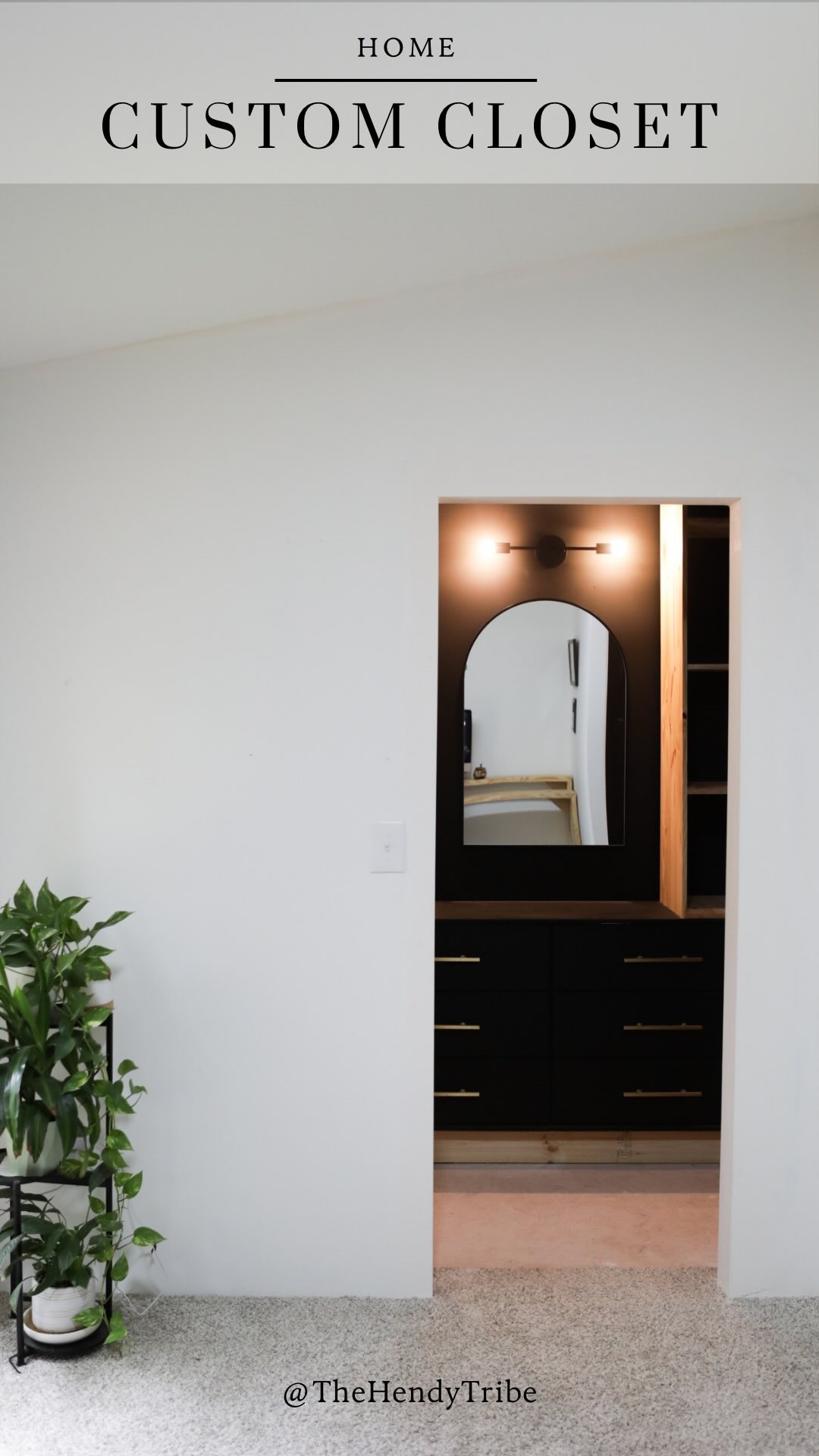 We are just about finished with our custom closet. I designed it and my talented husband built it. We were debating about leaving the wood or painting it black like the rest of the room. What do you guys think?
Dresser: @IKEA via Facebook marketplace 😉
Dresser paint : @behr carbon
Closet walls: @sherwinwilliams tricorn black