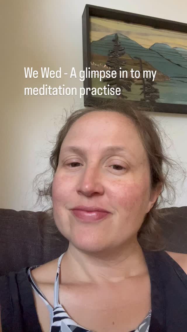 We Wed - 1st post just wasn’t feeling right, so I paused. And you get this instead…. Here is a glimpse into my meditation practise, crazy eyes and all. (That bit was news to me. 🤣)
#embodiment #meditation #compassion