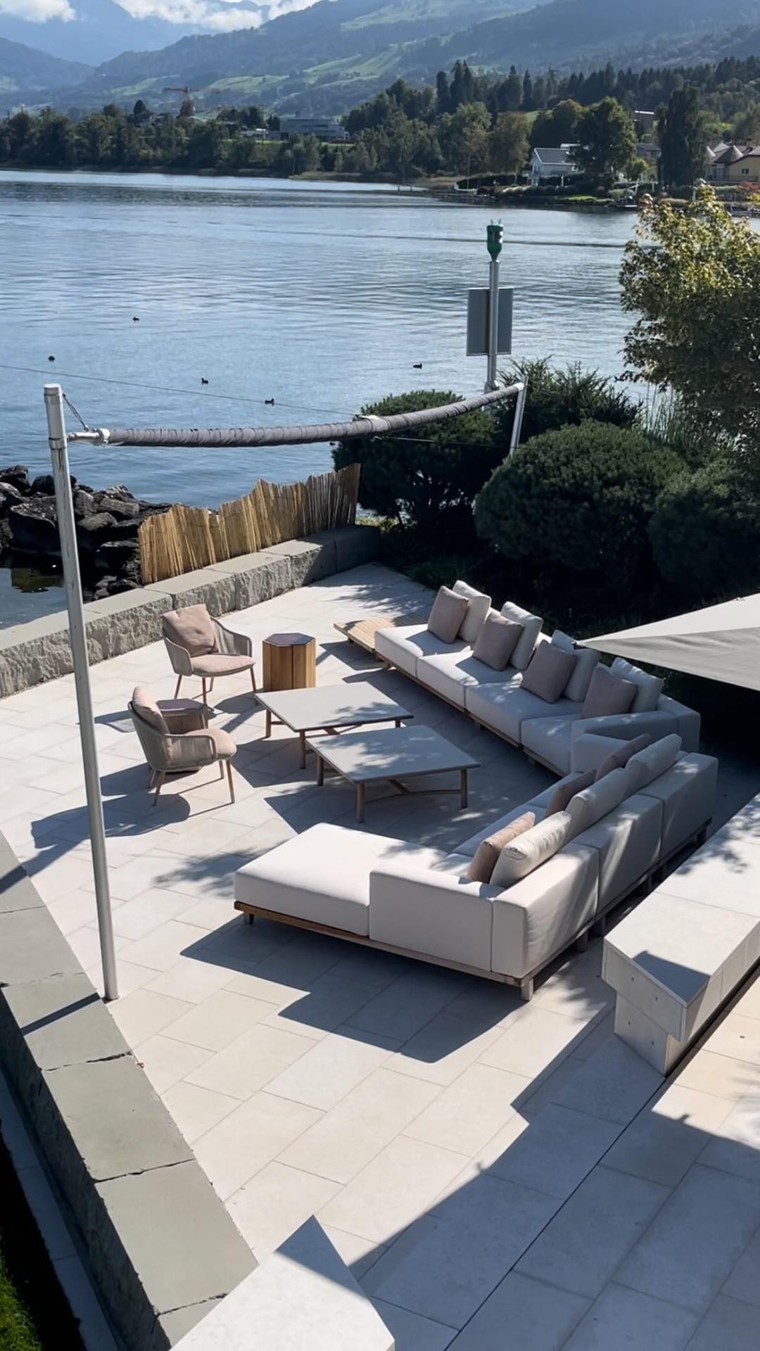 ☀️Outdoor design of villa by the Lake of Zurich (1/3)
Our latest project features a complete outdoor furnishing ensemble, from a dining table to inviting lounge areas, sun loungers and an outdoor kitchen. A cozy daybed tucked beside a closed whirlpool, surrounded by carefully chosen greenery and pots curated by our team. Elevating outdoor living to a whole new level of relaxation and sophistication.
#OutdoorOasis
#ClientProject
#DesignExcellence
#outdoorfurniture
#furnituredesign
#outdoordesign
#outdoorliving
#luxuryfurniture