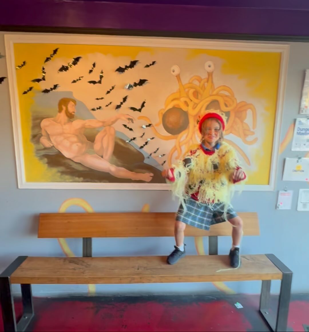 Have you been touched by his noodly appendage? Happy Halloweek everyone!