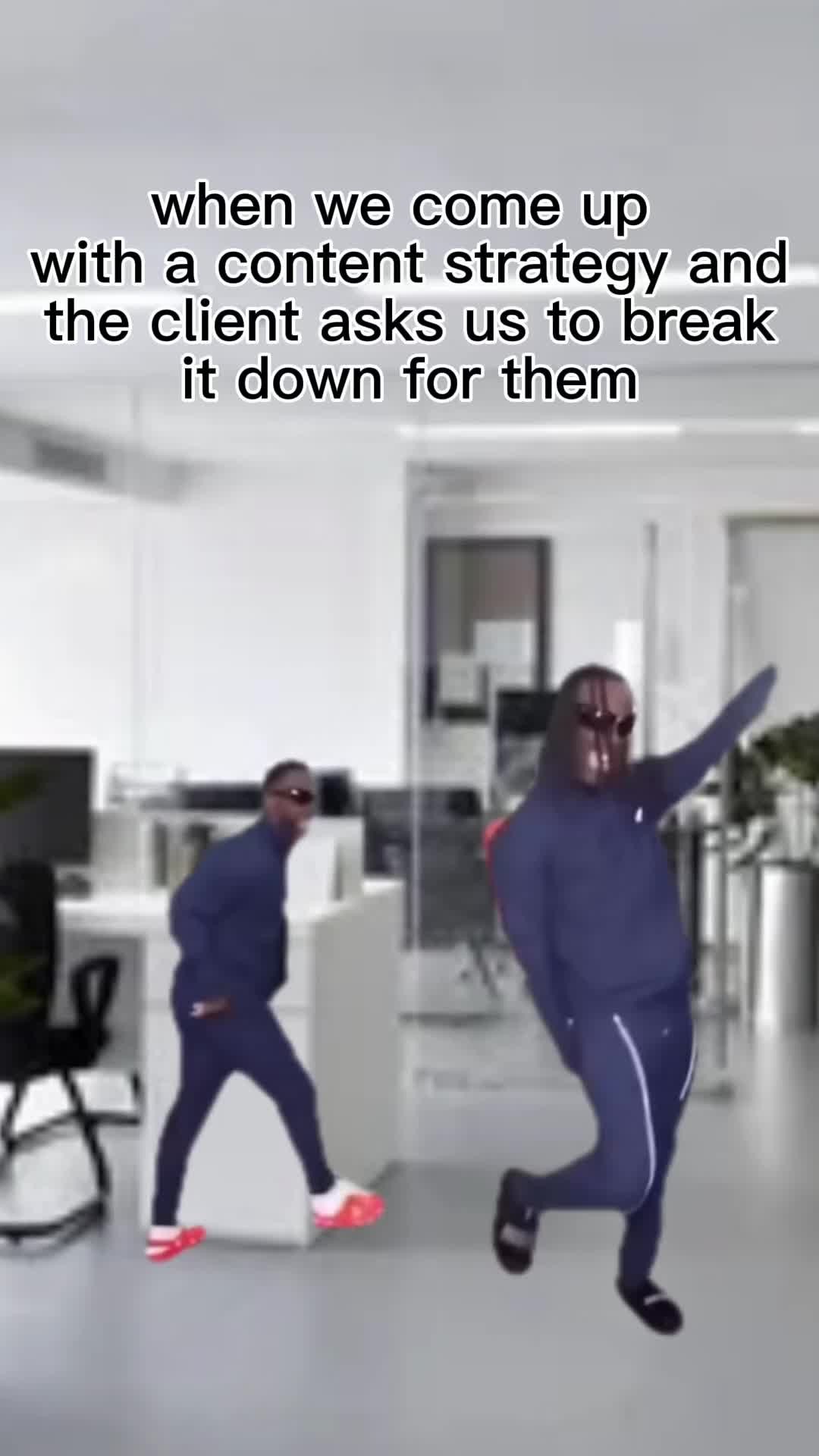 We might have gotten confused what "break it down" meant...๐
Content strategies are just a small part of what we offer, visit the link in our bio to check out our full list of services!
#wellnessmarketing #digitalmarketing #humor