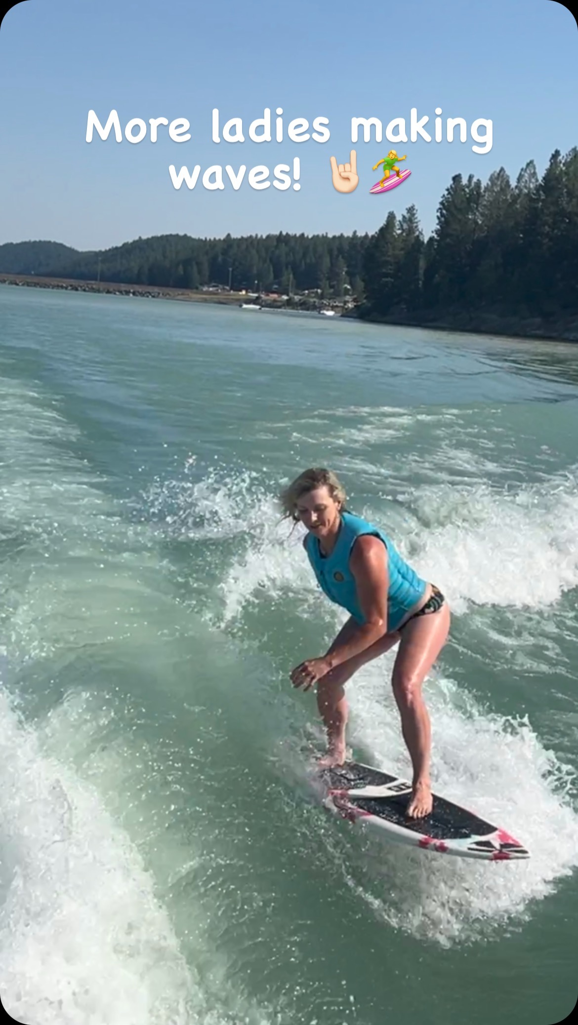 Many more Ladies Making Waves this week! Some were still in school, some were grandmas, some were recovering from previous injuries, some were experienced, some never done it beforeโฆ but everyone had a great time! Lots of fun, and lots of laughs! Canโt wait for the next one!
๐ค๐ป๐โโ๏ธ๐
#surfh2oschool #ladies #wakesurf #koocanusa #ridep5 @centurionboats @awssports @wakecanada @wswcanada @shuswapsnb @bbtalkinusa @surfinityco @phase5wakesurfers @carowakesurf @oliviasombrowski @realnotyouraveragejo @cindydarald @sim_oneb @tanis_barkman @clau.laflamme #h2oschool #ladiesday @sahrysha.gains @avery__hansen__
