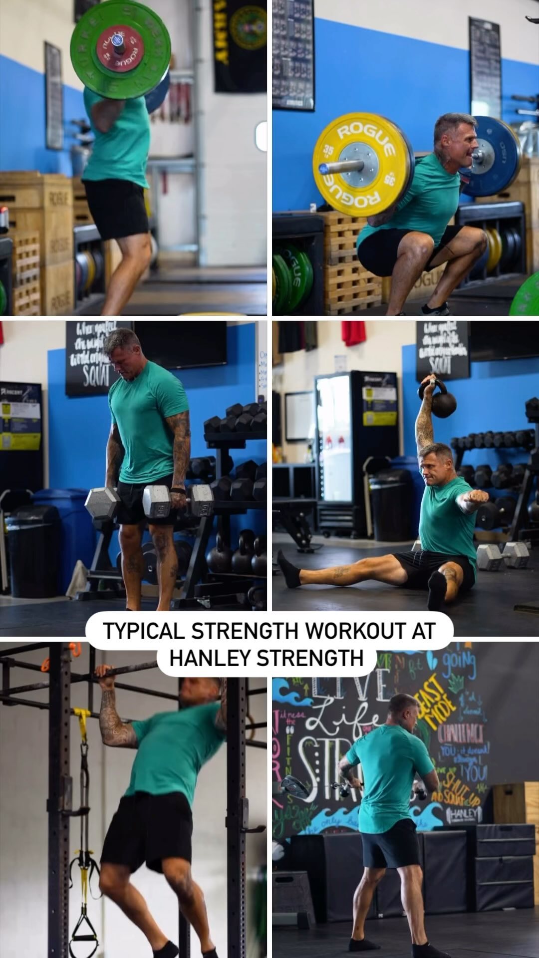 Here is an example of a typical workout at Hanley Strength! Most of our sessions focus on building power and strength, featuring the foundational squats, pull-ups and deadlifts, all while pairing them with core exercises. We will begin with a proper warmup to prep the body as we’ll finish with an intense interval cardio to work on conditioning. Exercises are always modified and designed for the specific individual in mind so no need to fret if you don’t like a barbell, we have plenty of variations to all movements we do! 🏋️♂️💥 Let’s get stronger together!
#HanleyStrength #WorkoutMotivation #StrengthTraining #strength #fitness #personaltraining