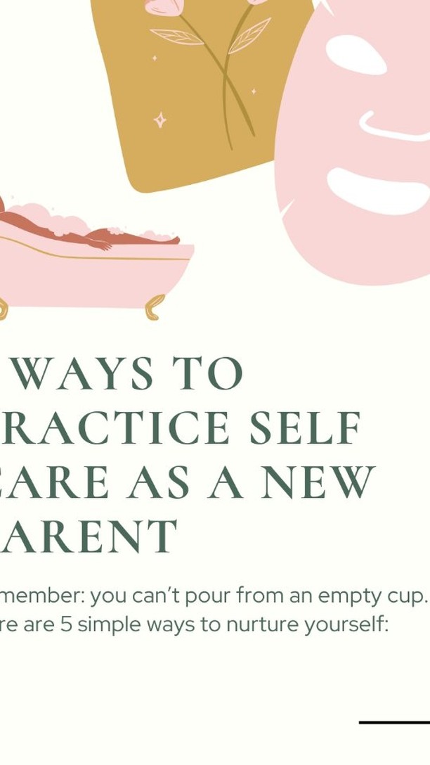 some cute lil helpful tips on squeezing in self care time as a new parent 🩷 im 10 months postpartum now, and self care is still something i constantly struggle to prioritize! this is a reminder for me just as much as y'all 😹✨