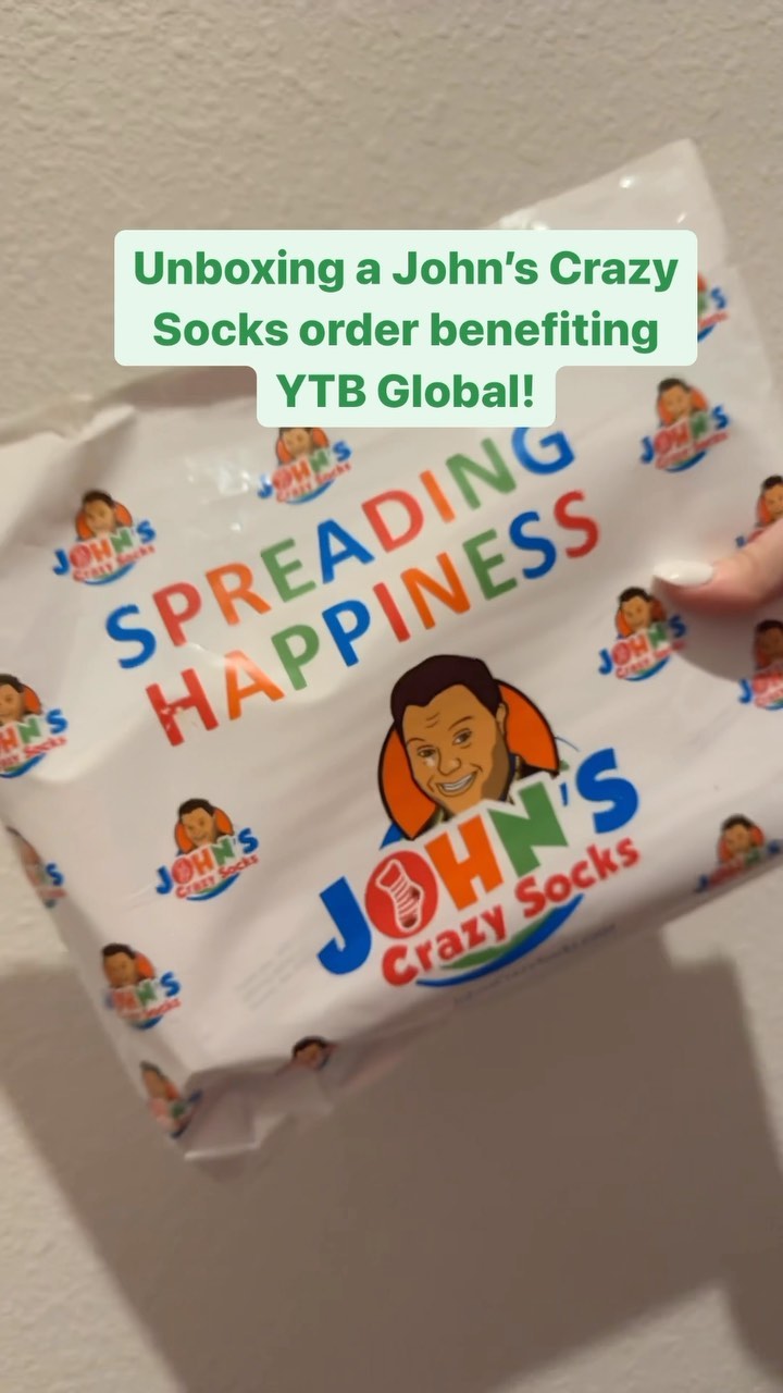 Here’s a fun way to support @ytb_global and get fun socks for yourself or to gift!
When you place an order from @johnscrazysocks using the Charity Code YTB23, 10% of your purchase price will be donated to support our youth projects around the globe, plus you’ll get a free pair of mystery socks! 🧦
Visit www.johnscrazysocks.com to get yours!