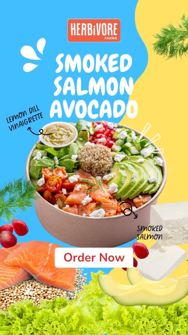 inspired by the cold smoked salmon + lemon & dill flavour pairings from our multiple trips to the Ikea cafe, @herbivore.josh decided to add feta and pomegranates to give these Nordic flavours the lift they needed!