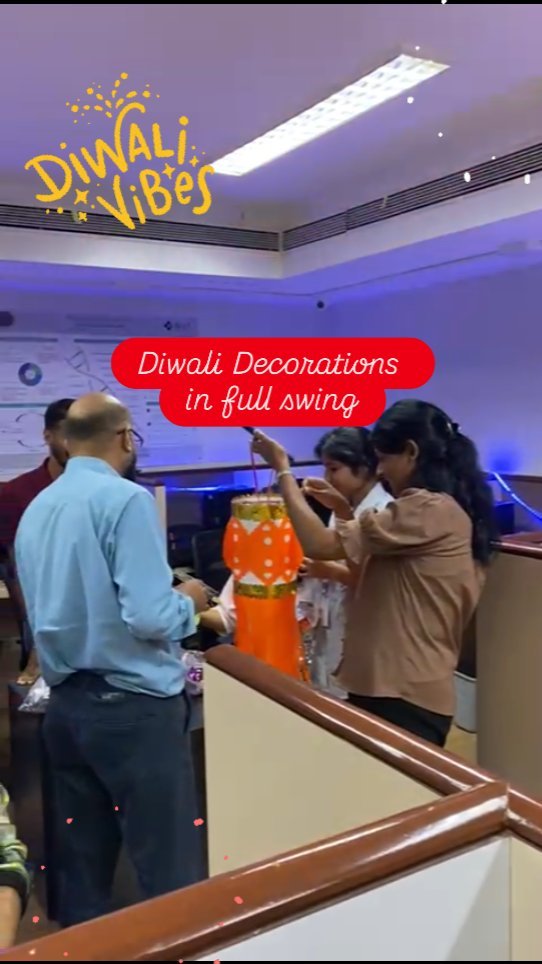 Touchcore Systems team gearing up for Diwali 2024. Decorations in full swing.
#Diwali2024 #OfficeDecoration