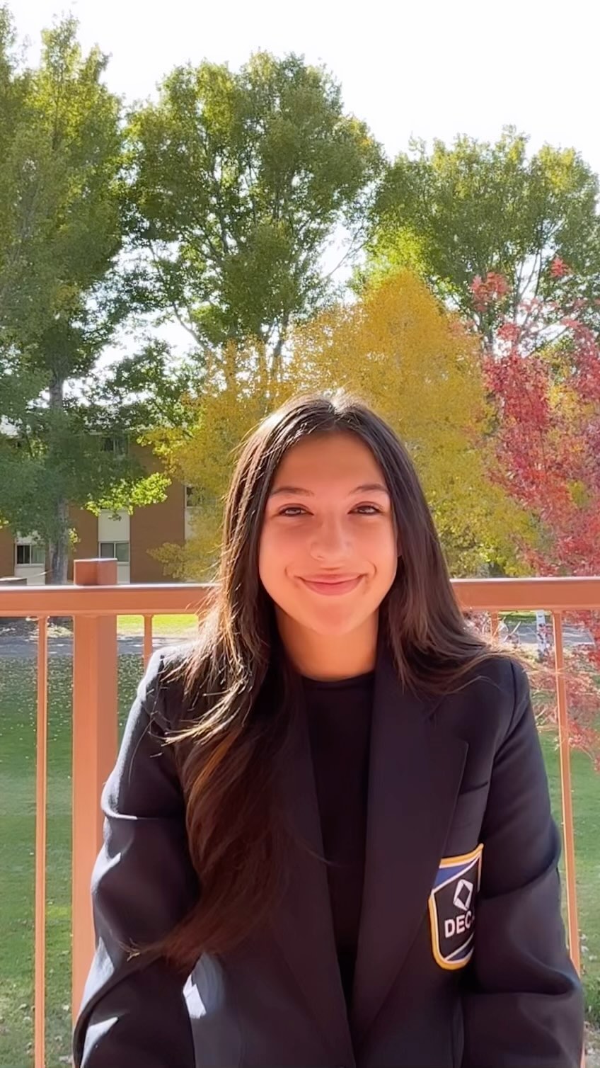 FLC behind the scenes with the state officer team! Tune in this Saturday 10/21 to @azcdecasophia @azcdecajay @azcdecaallen @azcdecabrandon Instagram stories to see what they do during the day at FLC! 🍁💛