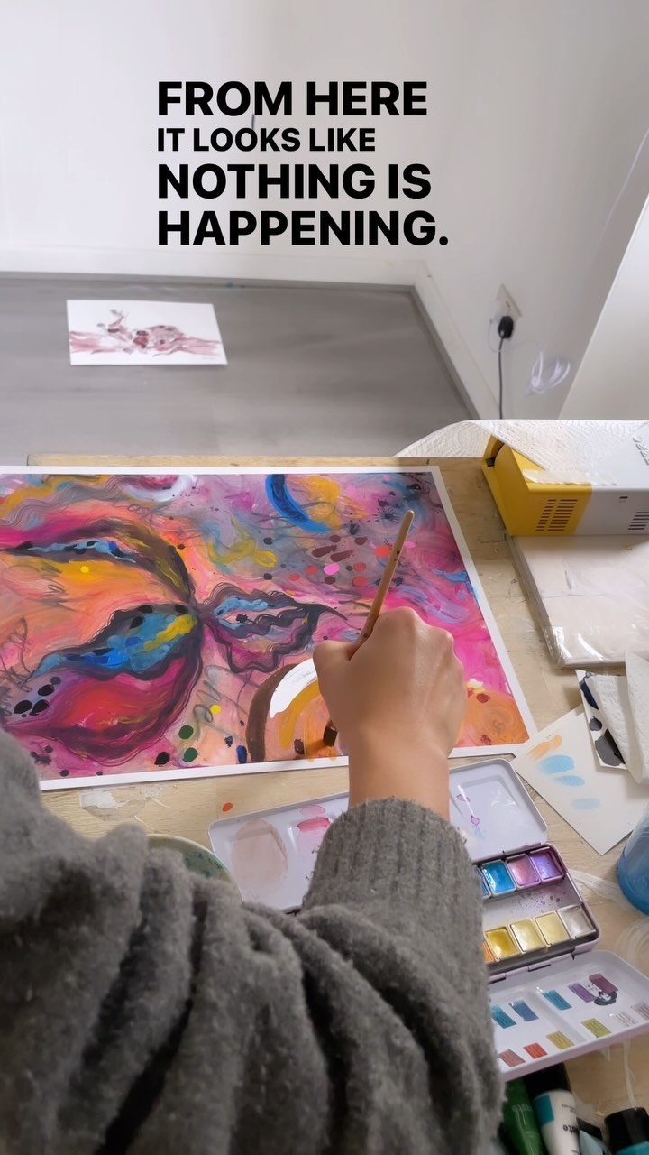 (Sneak peak - prints presale in newsletter 🔗)
This is the song which inspired the artwork’s title 🎨
‘Bloom For You’ ❤️
“…I played it on loop, full volume and painted with my hands, until finally, it was ready.
Every strum and melody melted into the pushes and pulls of the paint. A beautiful mess of love and joy and beauty, layer upon layer, dancing, shimmering and shining, precious flowers, “blooming for you” to show you their beauty, a glimpse of God’s glory. Proud of how you’ve made them, proud of why you’ve made them, proud of who you’ve made them to be. Dancing and blooming with uncontainable glee, knowing themselves through knowing you.
I think it’s time to get lost in shiny paint again and twirl and bloom like the flowers. 🌸🌷🌻🌼🌺🌹”
- extract from today’s newsletter.