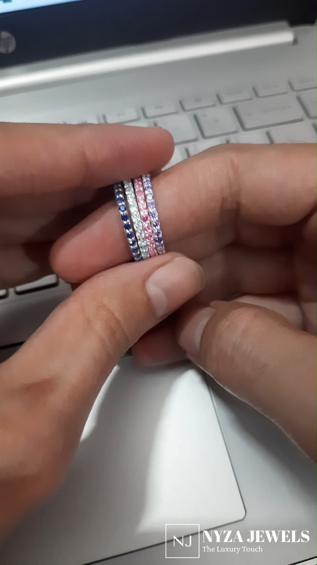 ❤️Eternity Bands❤️
Design: The unbroken circle of stones signifies infinity, making it a popular choice for anniversaries and milestones.
Versatility: Available in various metals like gold, platinum, and white gold, and can be set with different gemstones.
Elegance: Adds a touch of sophistication to any jewelry collection, perfect for stacking or wearing alone.