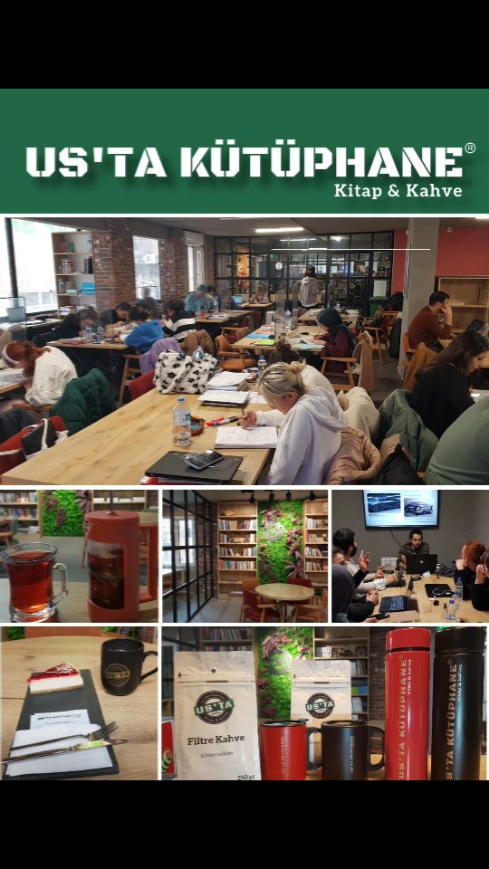 US'TA KÜTÜPHANE Kitap & Kahve
Selanik Caddesi 17/1 Kızılay Ankara
