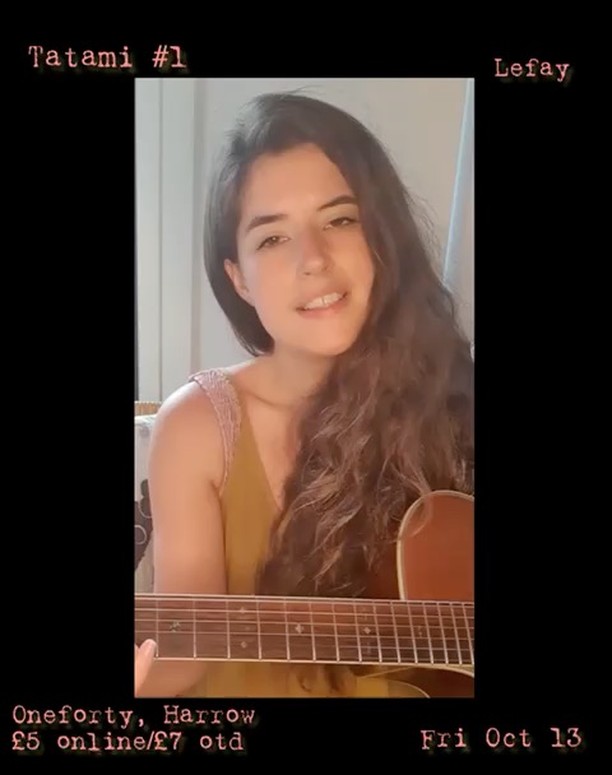 Tatami
Friday 13th October
Doors 6pm /first artist 7:30pm
Oneforty - 140 Vaughan Road, HA1 4EB
ticket link in bio/£7 otd