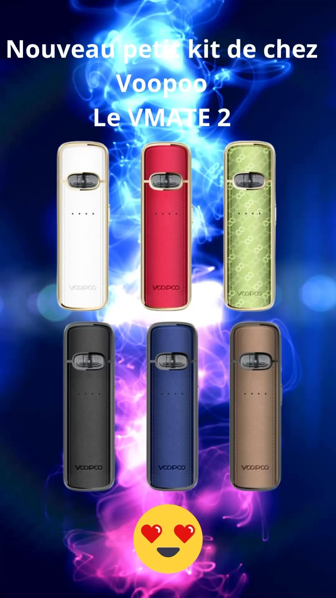 Adorable pod Vmate 2 de chez Voopoo ! Compact, élégant, pratique , tout ce qu’on attend est réuni dans ce nouveau modèle. À venir découvrir rapidement !
#voopoo #vmate2 #pod #elegance #lorient #hennebont #vapoway
