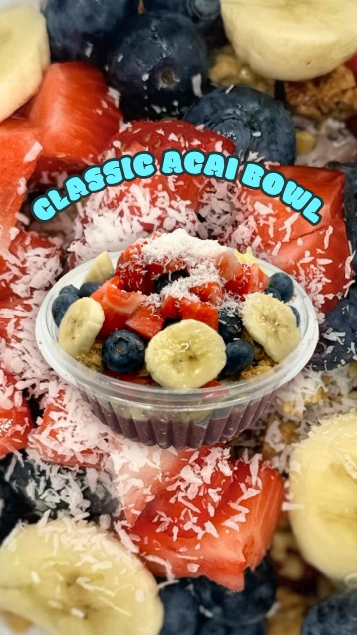 Classic Aรงaรญ Bowl the delicious and nutritious treat you deserve ๐๐๐ซ#acai #acaibowl #fruitbowl #smoothiebowl #nutrition #healthyeats #franklintn #nashvilletn